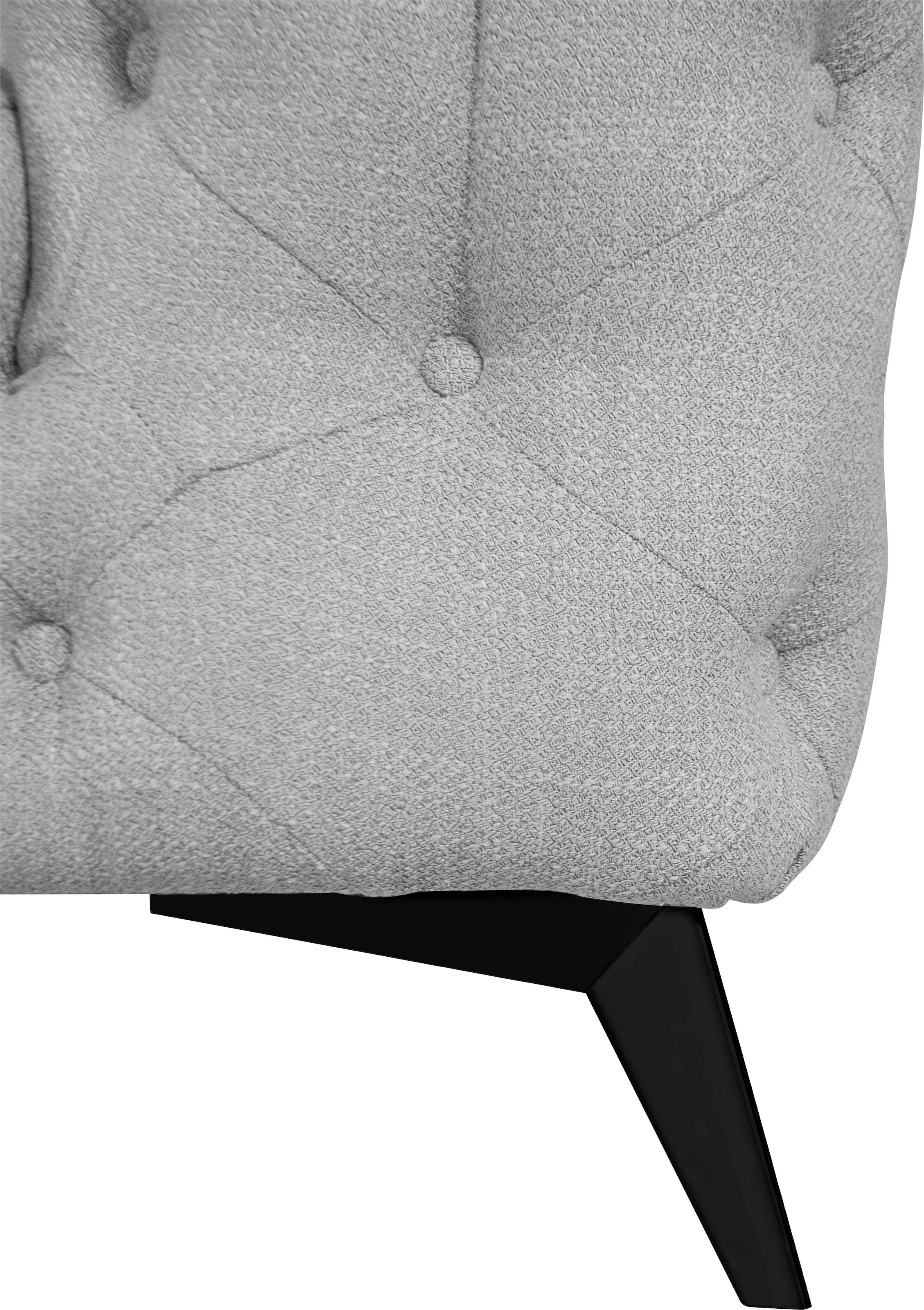 Home affaire Chesterfield-Sofa »Glynis« aufwändige Knopfheftung, moderne Chesterfield Optik, Fußfarbe wählbar