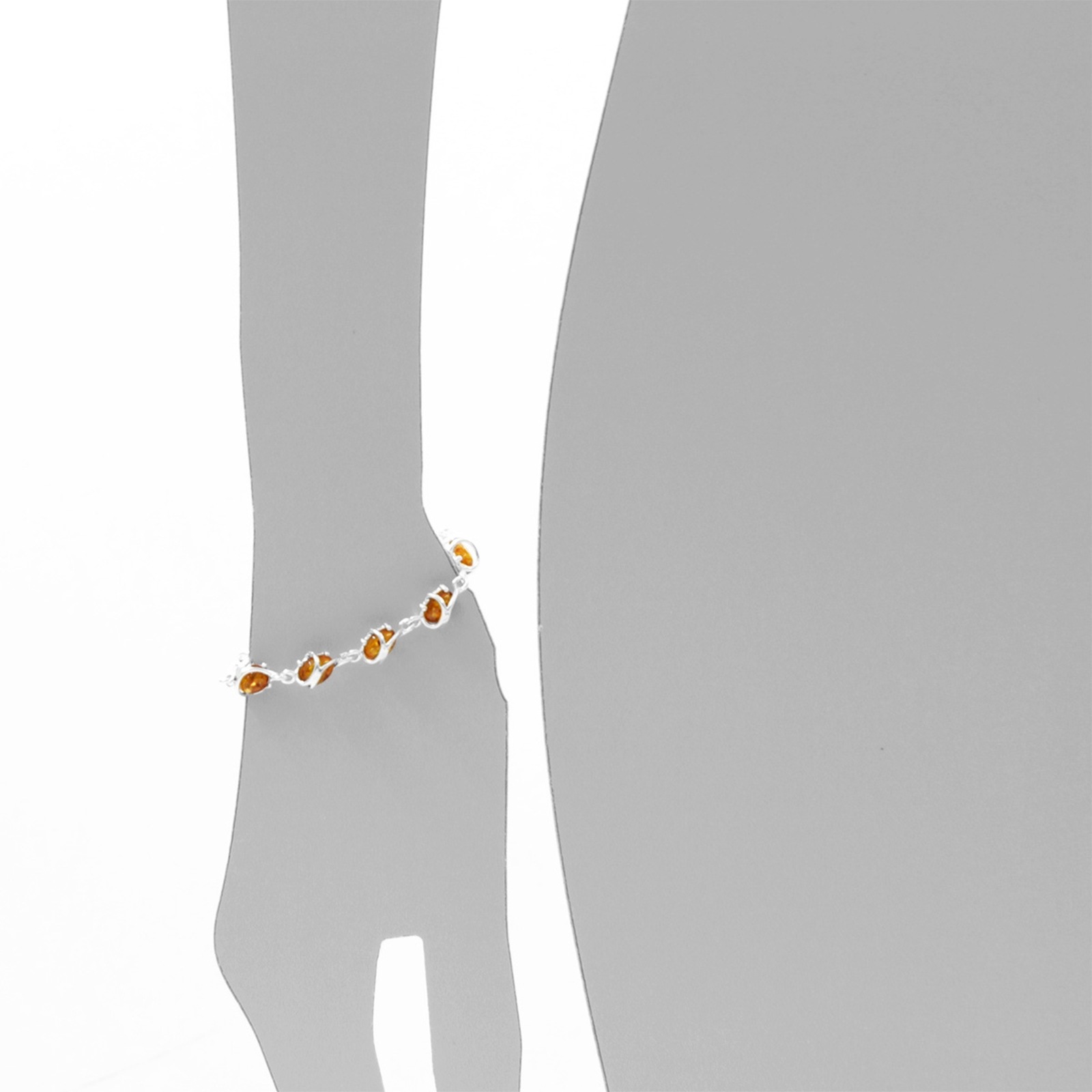 OSTSEE-SCHMUCK Armband »- Alva - Silber 925/000 - Bernstein«
