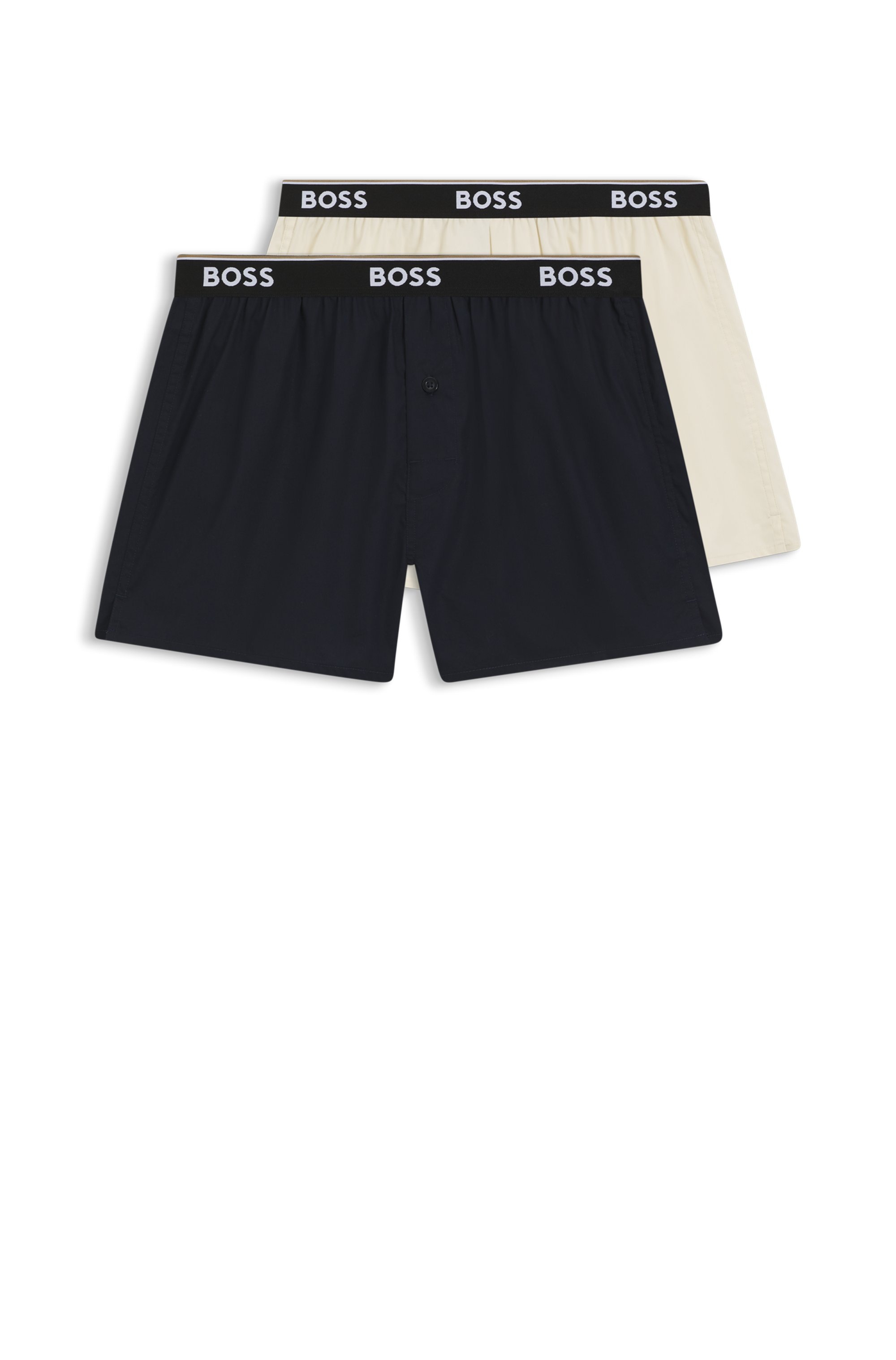 BOSS Pyjamashorts  aus Baumwolle, elastischer Bund