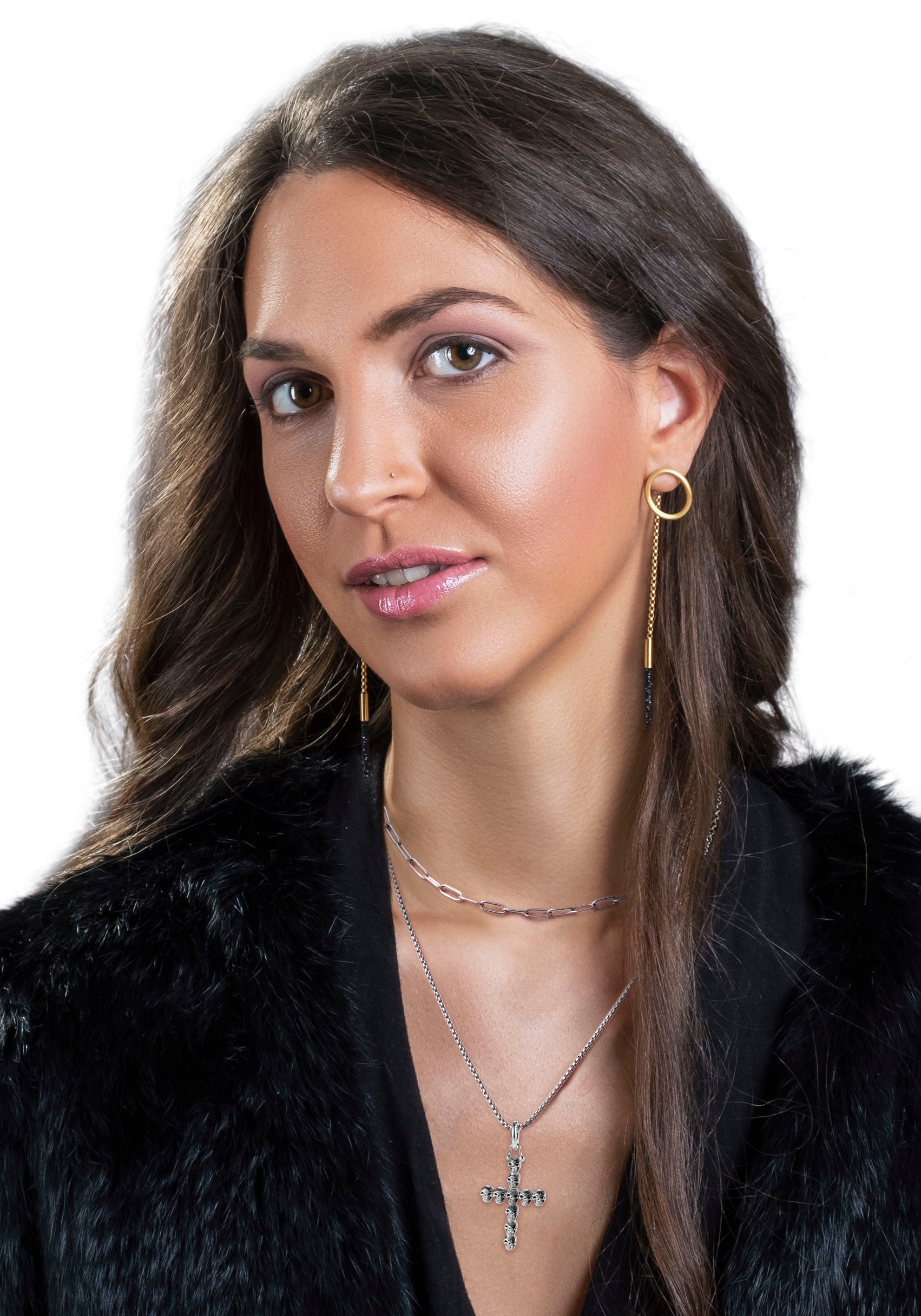 Firetti Kette mit Anhänger »Schmuck Geschenk Skull Cross«