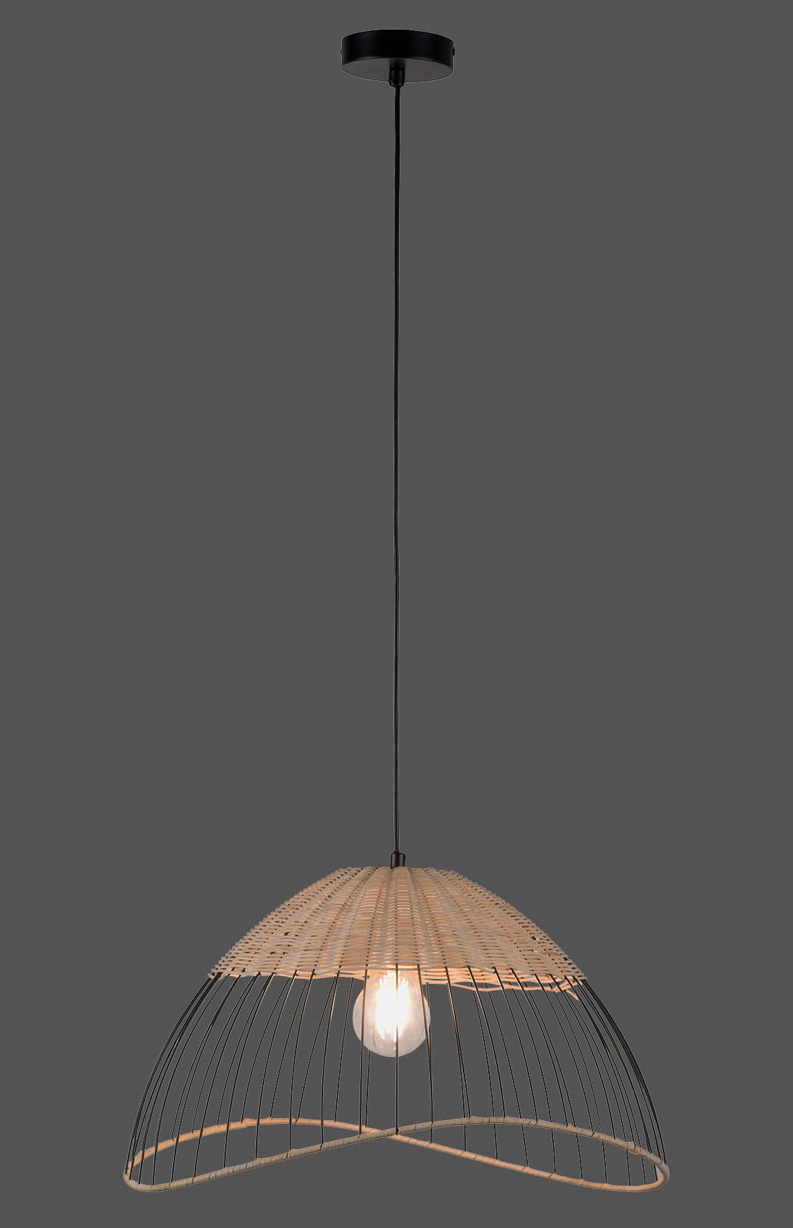 JUST LIGHT Pendelleuchte »KORE«, 1 flammig, Leuchtmittel E27 | ohne Leuchtmittel, ExklusiveE27