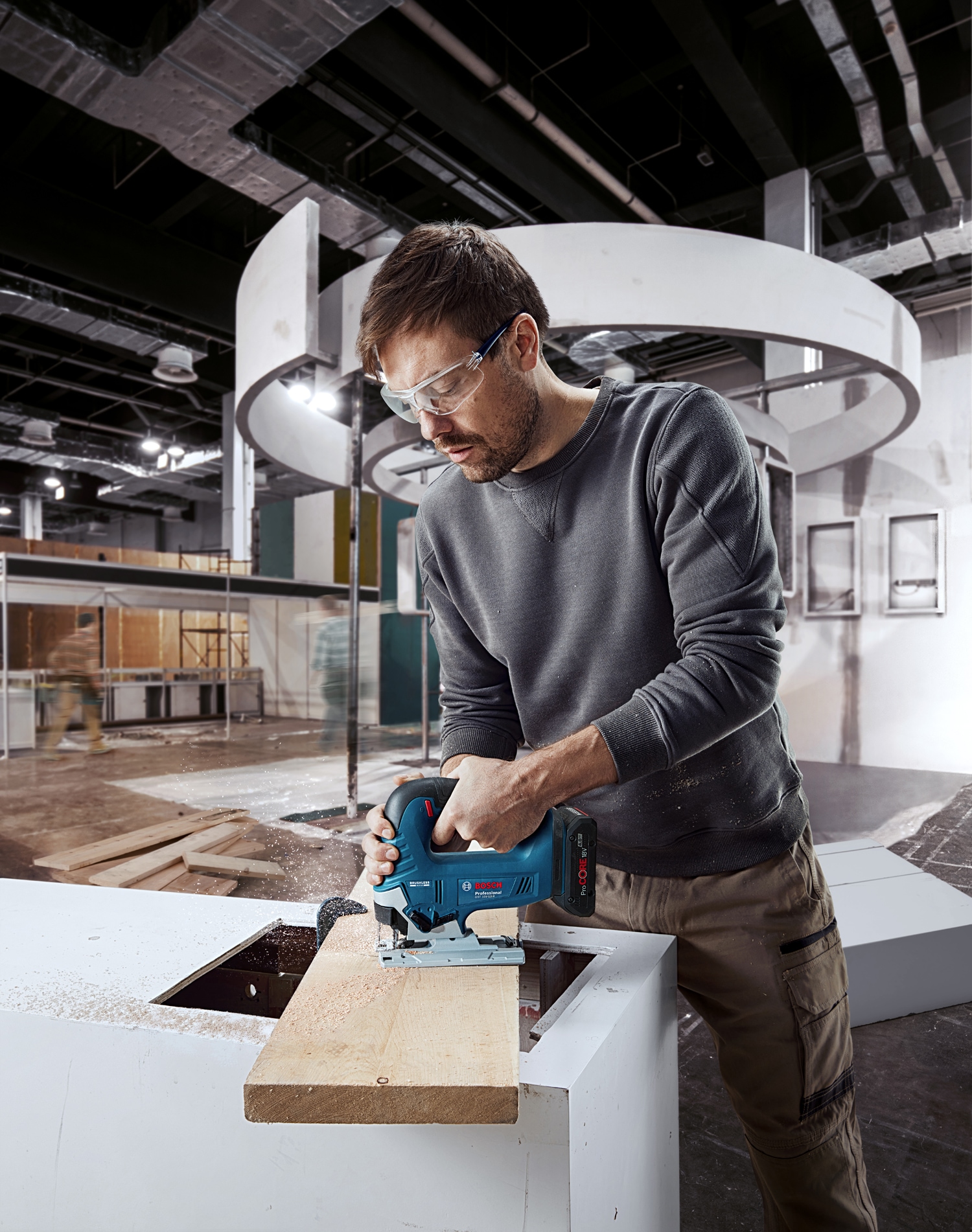 Bosch Professional Akku-Stichsäge »»GST 18V-125 B««, in L-BOXX 136, ohne Akku, ohne Ladegerät