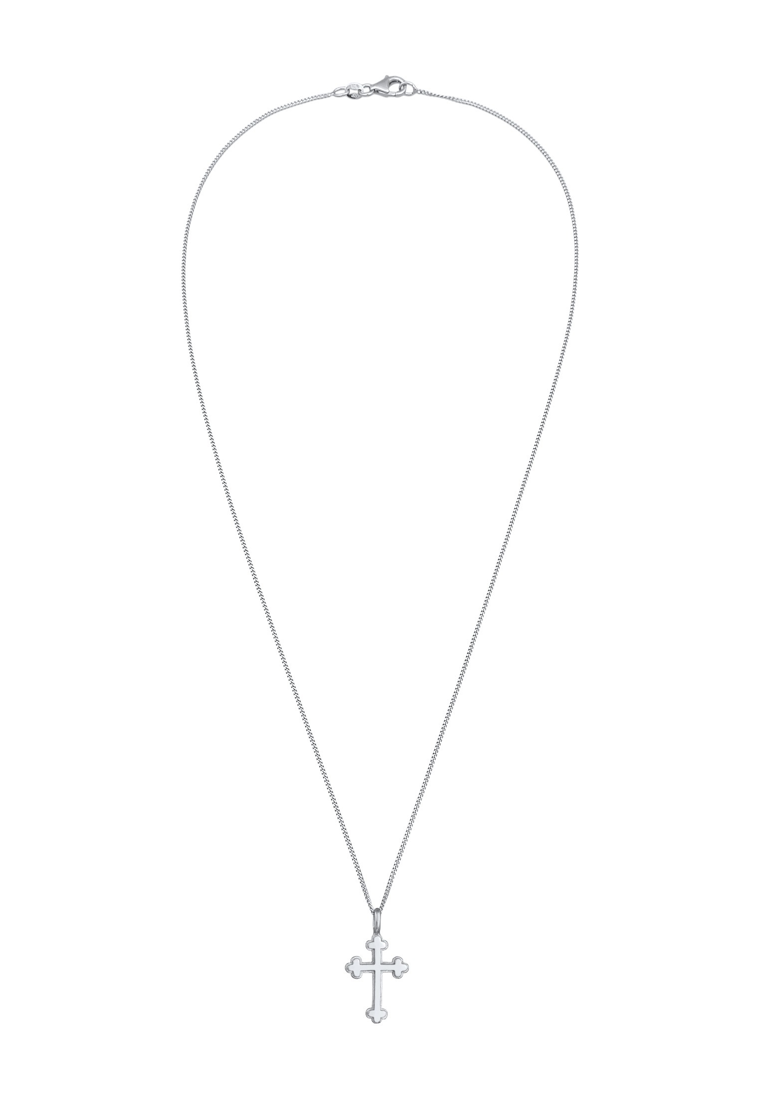 Elli Kette mit Anhänger »Halskette Antik Kreuz Vintage Basic Religion 925 Silber«