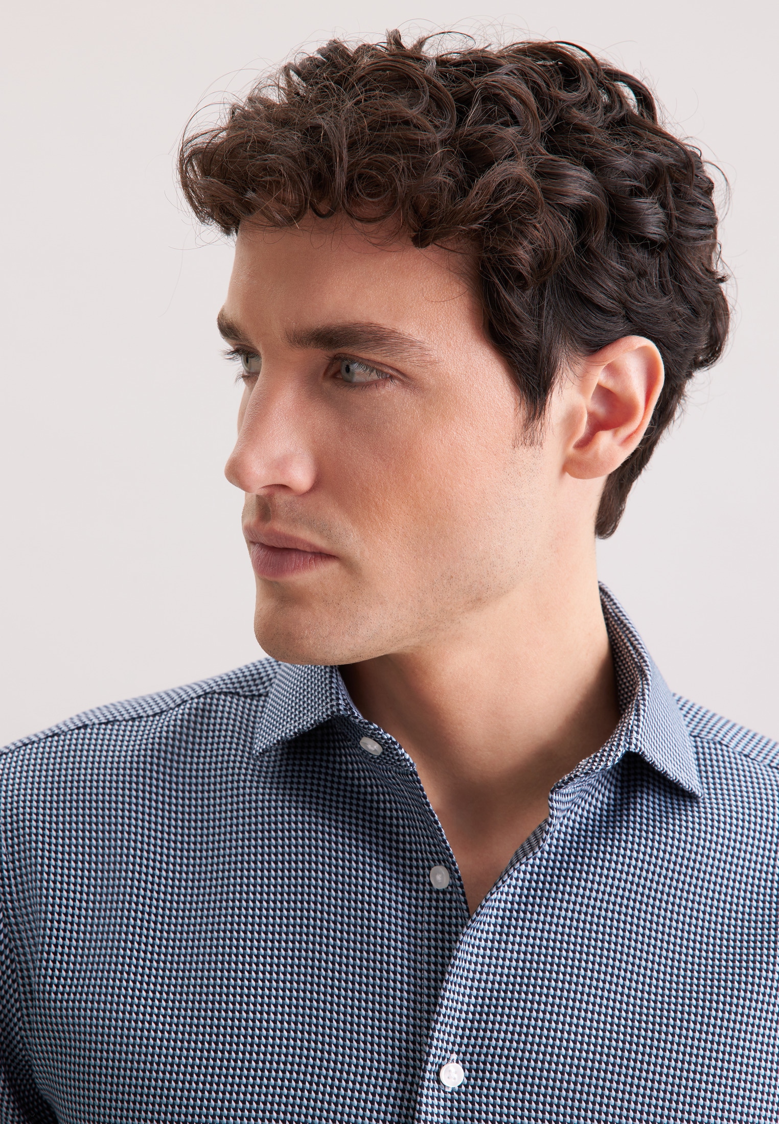 seidensticker Businesshemd »Schwarze Rose« Regular 1/1 Kentkragen Pepita