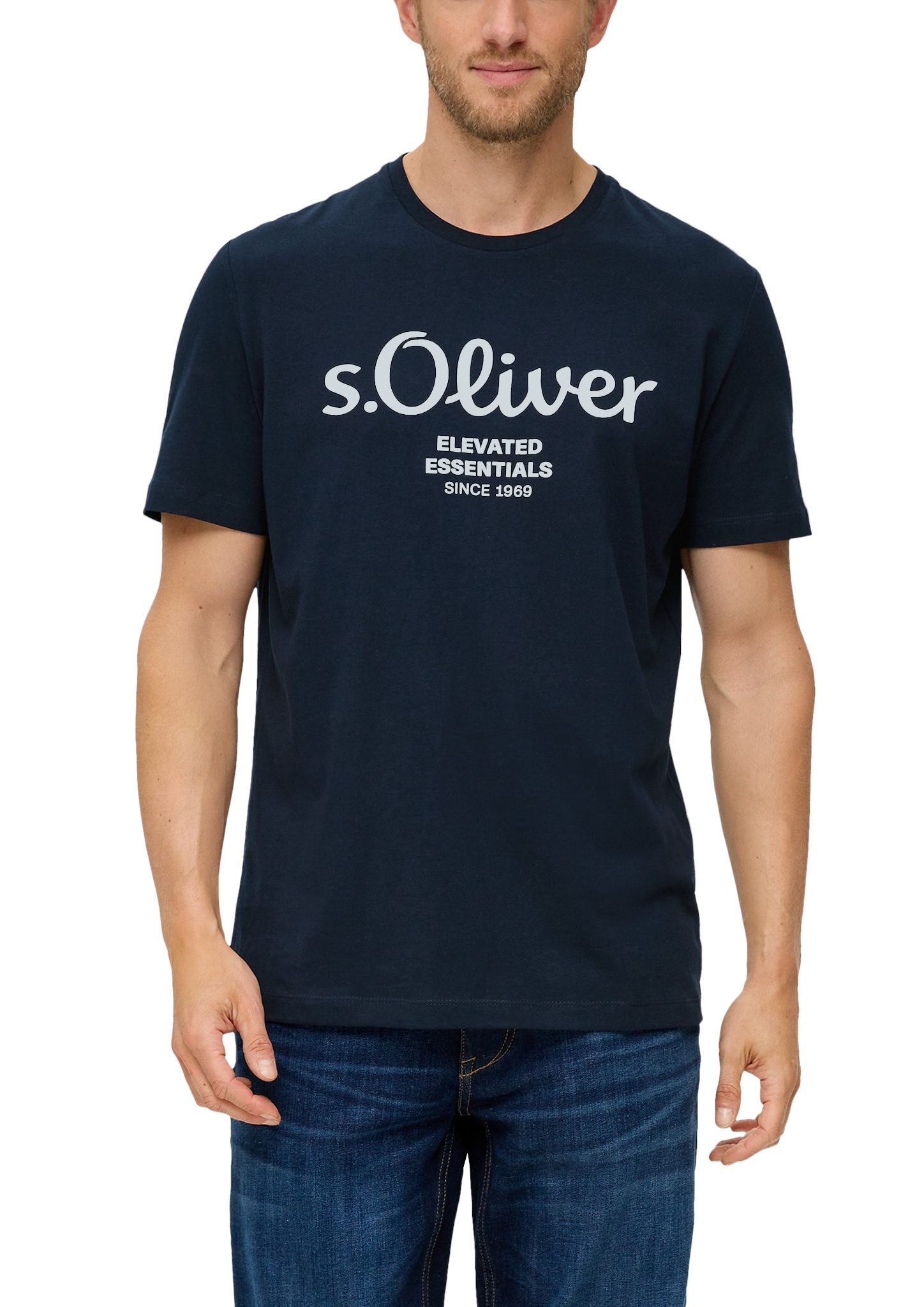 s.Oliver T-Shirt, aus atmungsaktiver Baumwolle