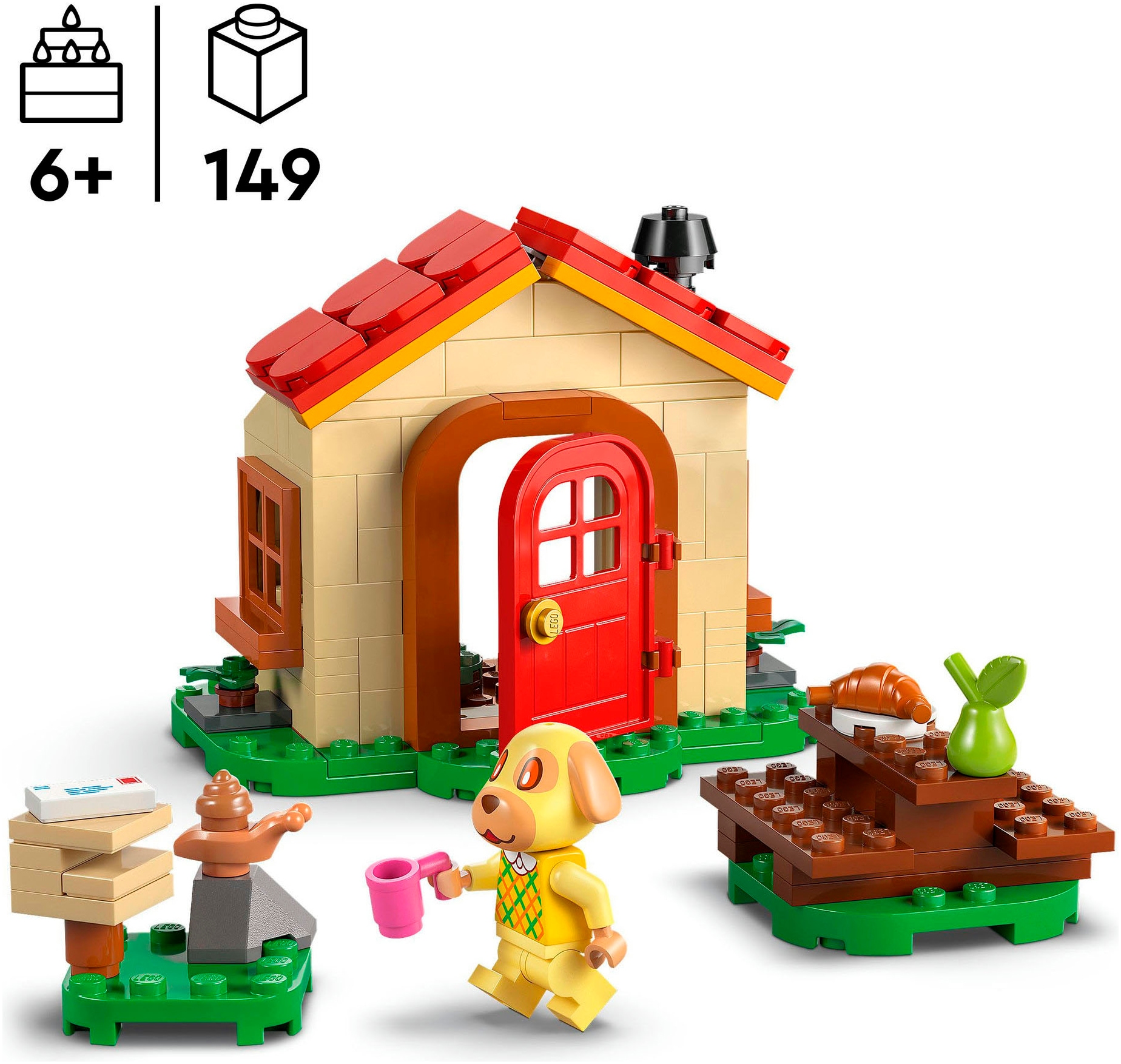 LEGO® Konstruktionsspielsteine »Bienchens gemütliches Haus (77058), LEGO Animal Crossing« Made in Europe