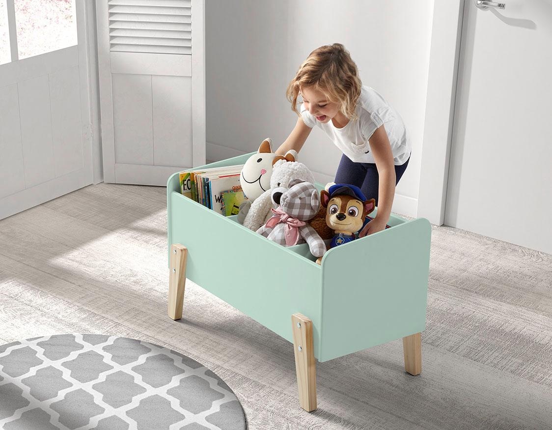 Spielzeugtruhe »Kiddy«, (Made in Europe), MDF-Oberfläche