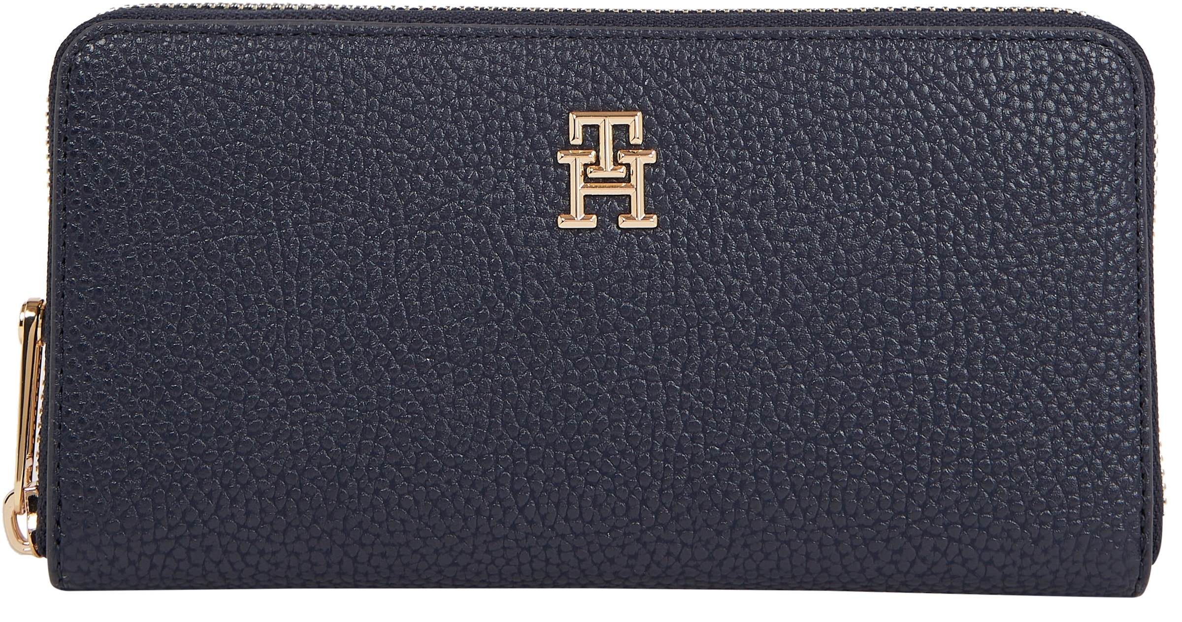 Tommy Hilfiger Geldbörse »TH EMBLEM LARGE ZA«, mit TH-Emblem vorne