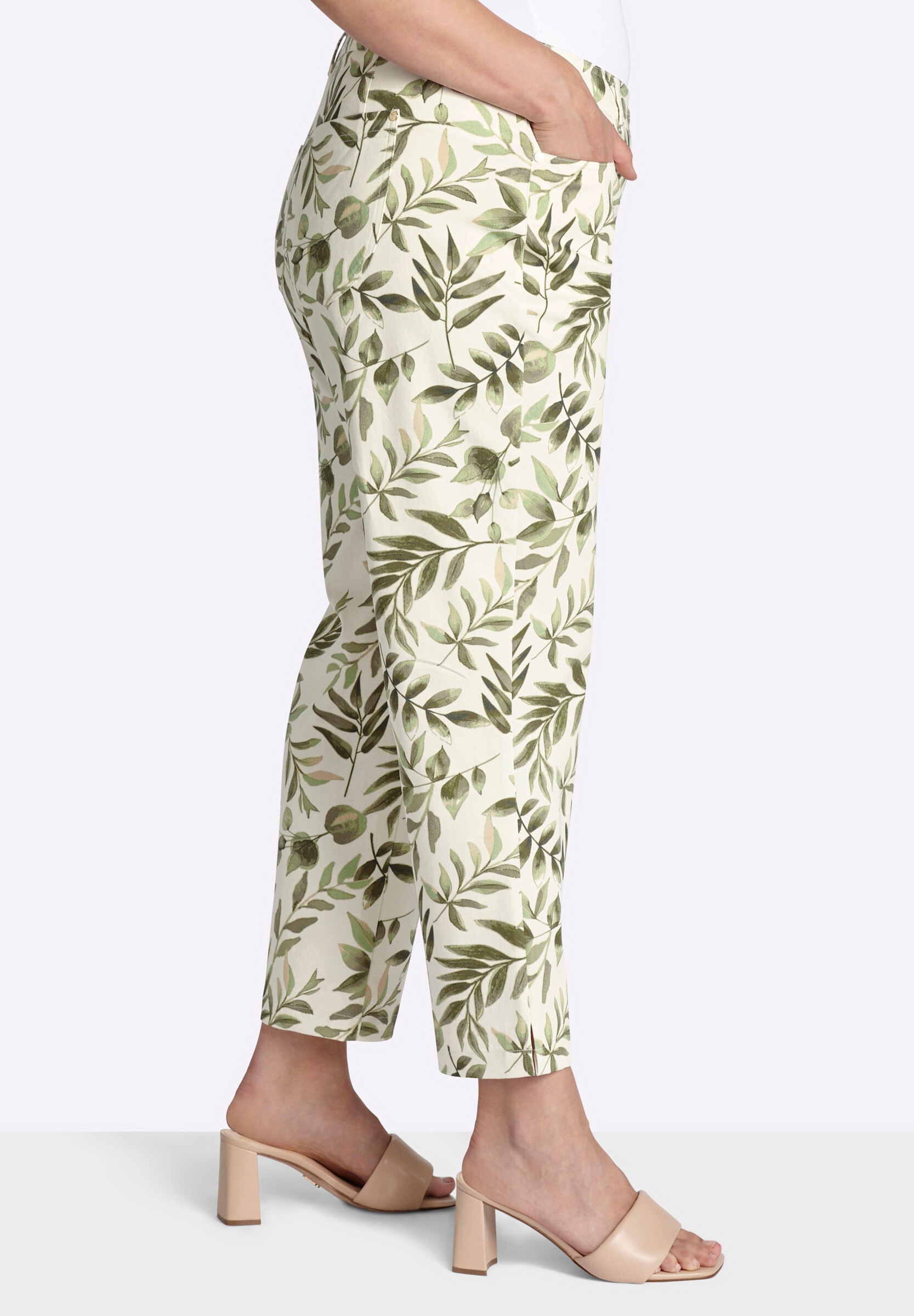 Sheego 5-Pocket-Hose »Hose Druckhose in schmaler Form«