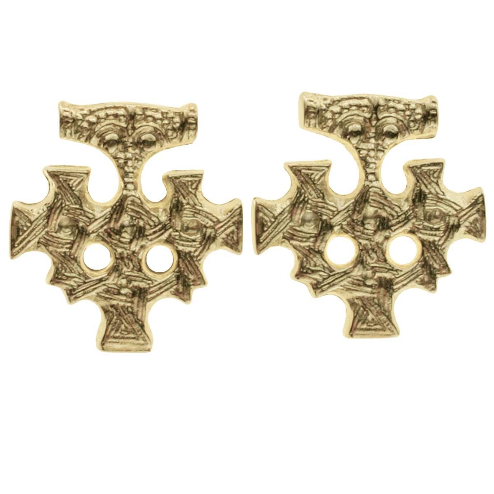 OSTSEE-SCHMUCK Paar Ohrstecker »- Hiddensee 15 x 13 mm - Gold 333/000 -,«
