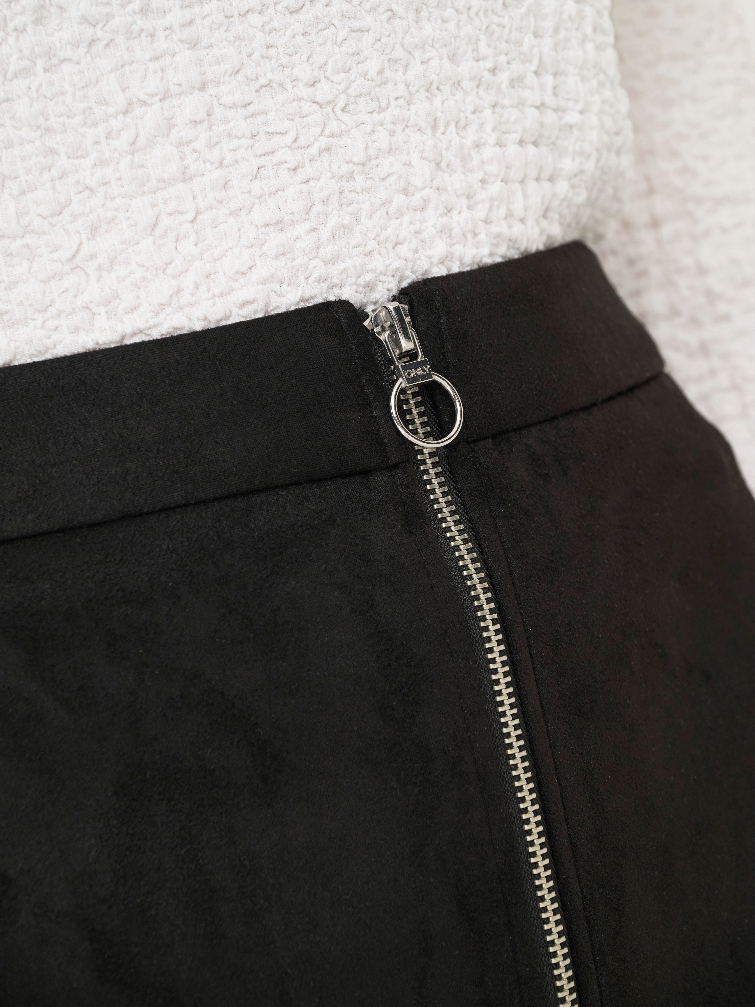 ONLY Minirock »ONLRITA FAUX SUEDE LIFE ZIP SKIRT OTW«