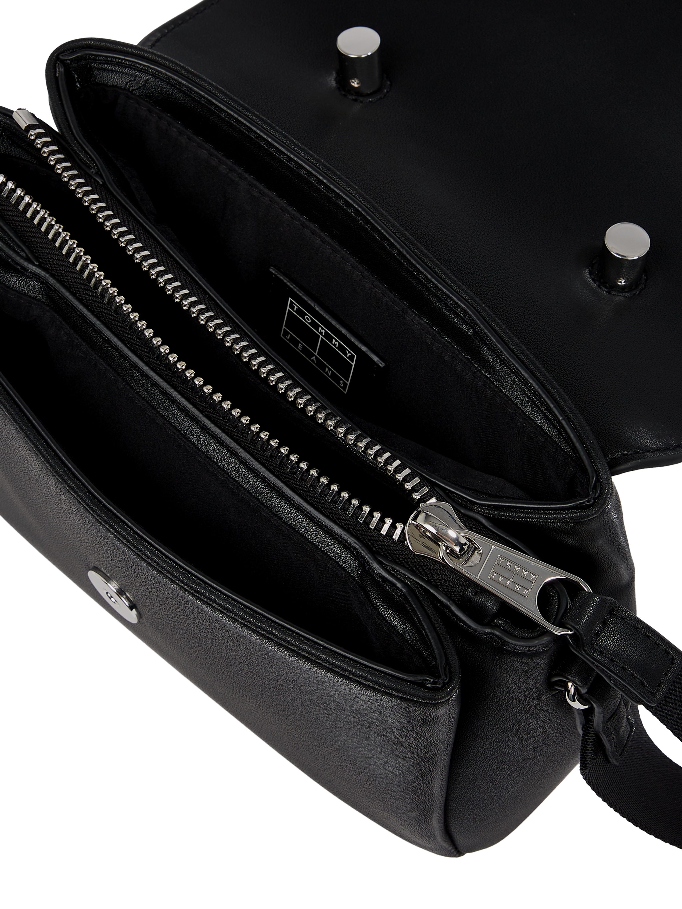 Tommy Jeans Umhängetasche »TJW AMERICAN COOL FLAP CROSSOVER«, Damen Henkeltasche, Schultertasche mit 3 geräumigen Fächern