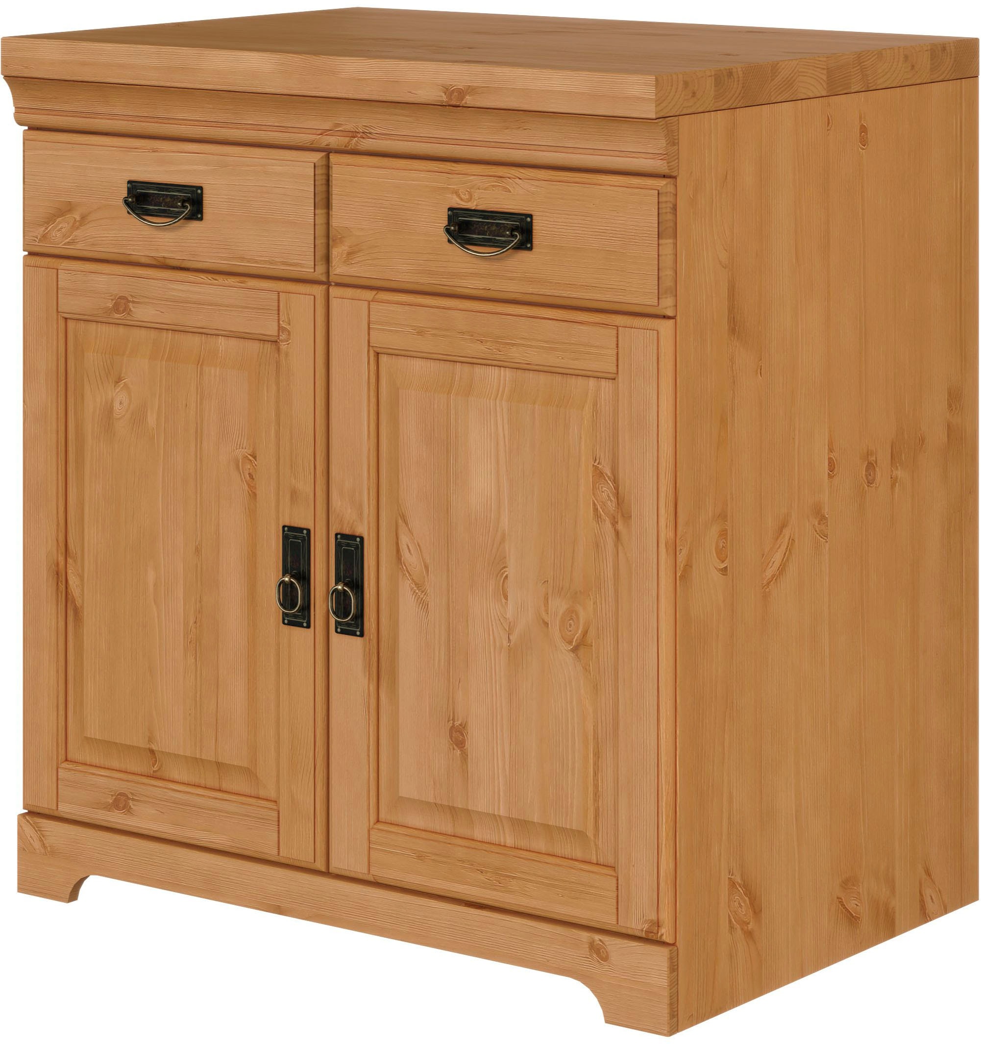 Home affaire Spülenschrank »Rügen« Breite 80 cm, Kiefer massiv, mit 2 Türen