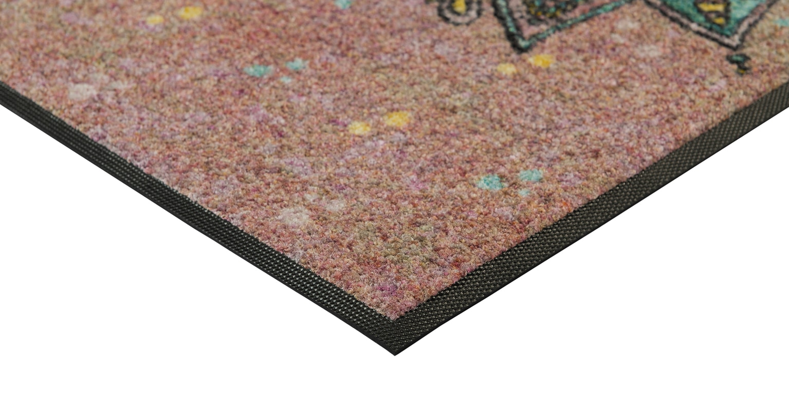 wash+dry by Kleen-Tex Fußmatte »Lotus Blossom« rechteckig 7 mm Höhe