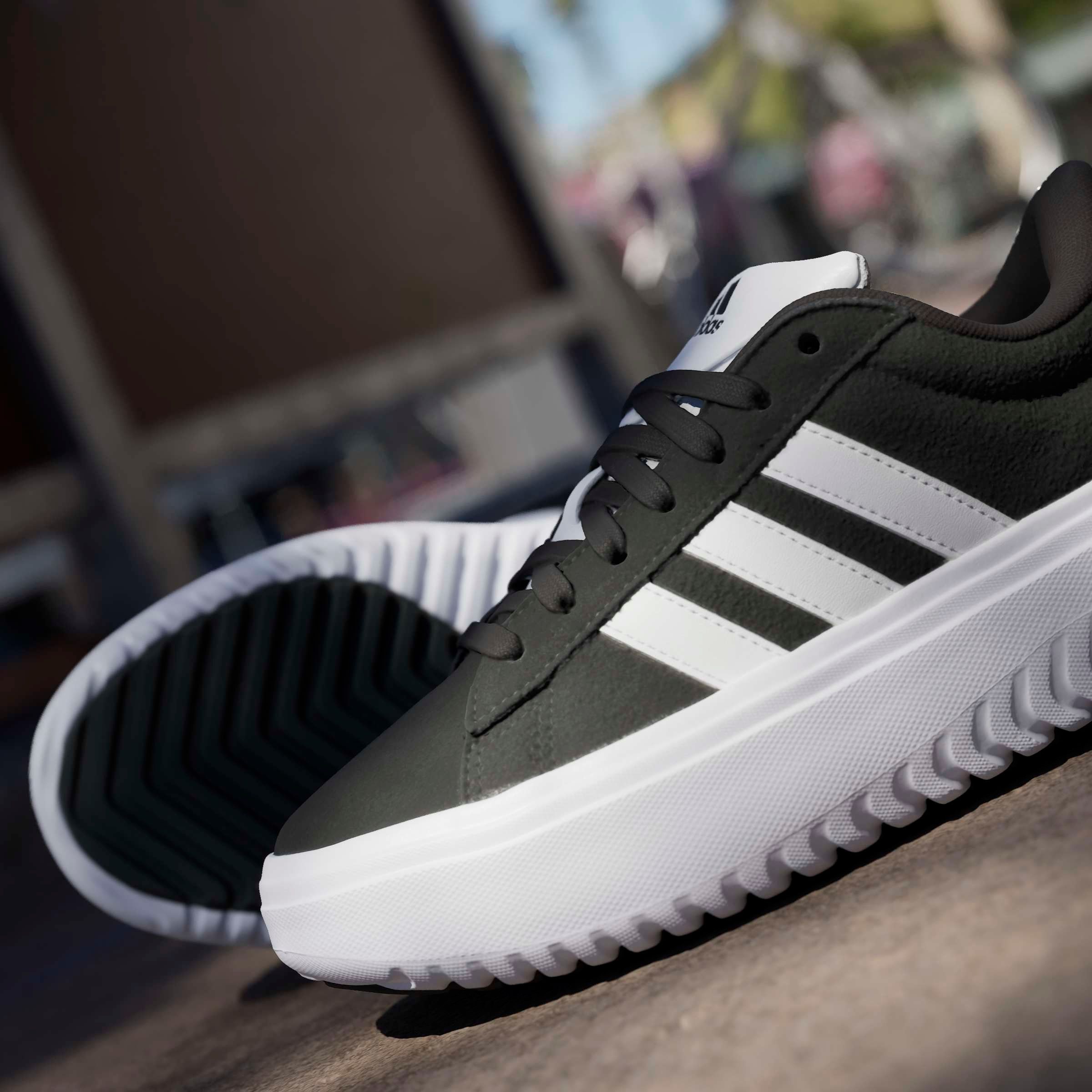 adidas Sportswear Sneaker »GRAND COURT PLATFORM«, Design auf den Spuren des adidas Superstar