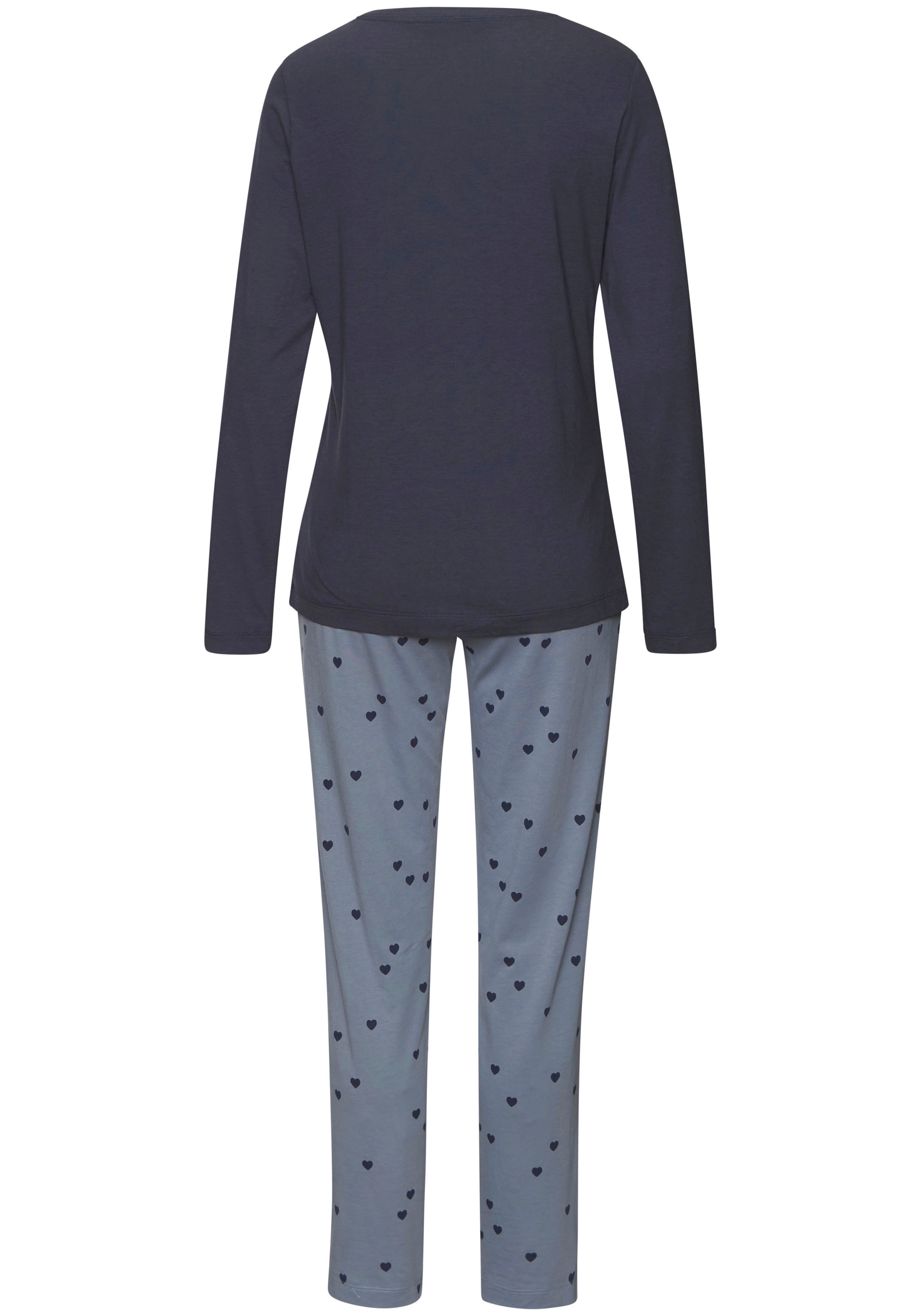 Vivance Dreams Pyjama 2 tlg. mit süßem Schrift-Aufdruck