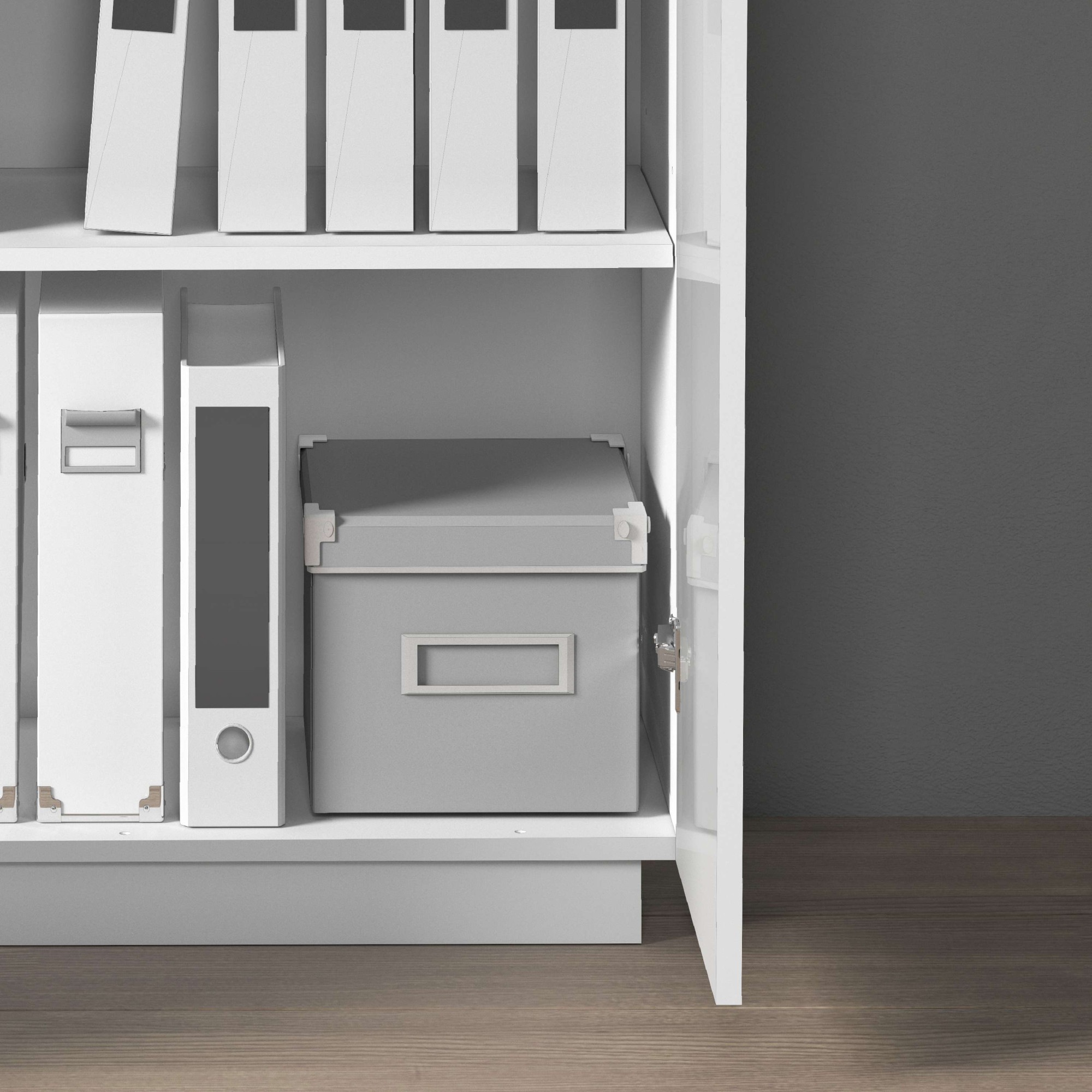 INOSIGN Aktenschrank »Vega, Mehrzweckschrank, Büroschrank, mit 2 Türen«, & verstellbaren Einlegeböden, Höhe 86 oder 166 cm, Made in Italy