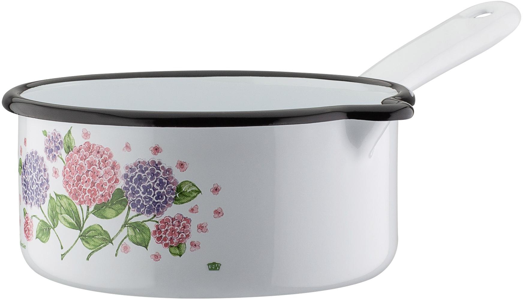 GSW Topf-Set »Hortensie«, Stahl-Emaille, mit Jahren (Set, 6 3 Garantie Induktion tlg.), XXL