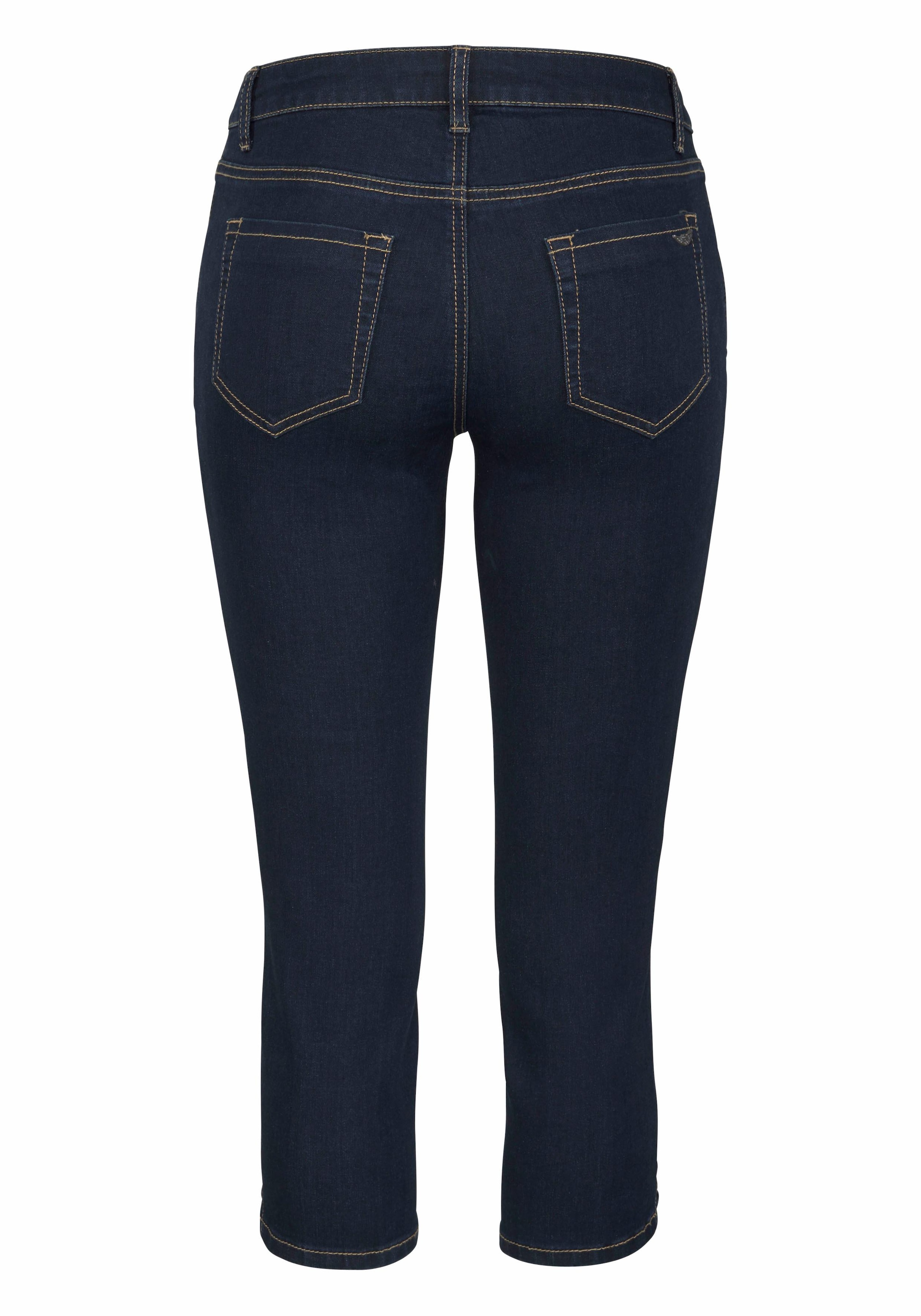 Arizona Caprijeans »Ultra-Stretch«, extra-enger Schnitt, modischer Beinabschluss mit Schlitz