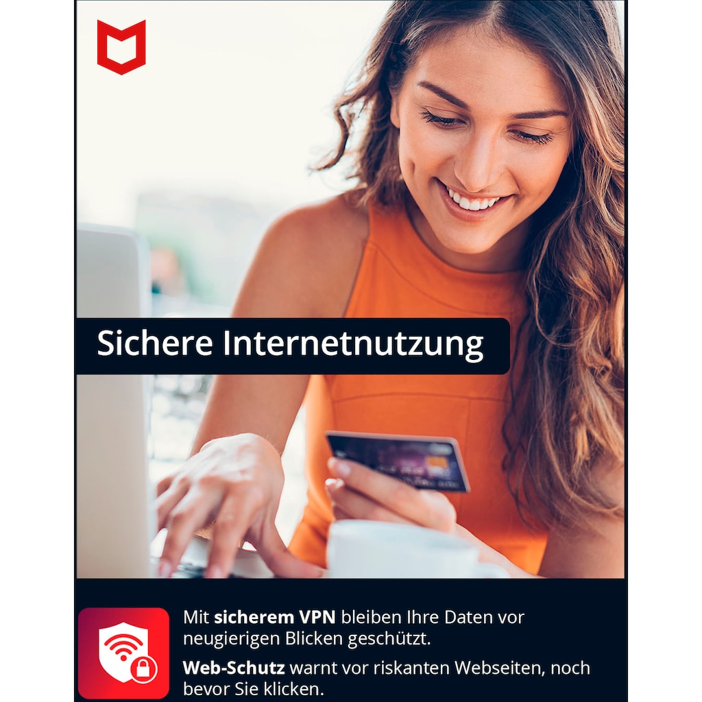 McAfee Virensoftware »McAfee Mobile Security Plus Android/iOS - 1 Jahr«