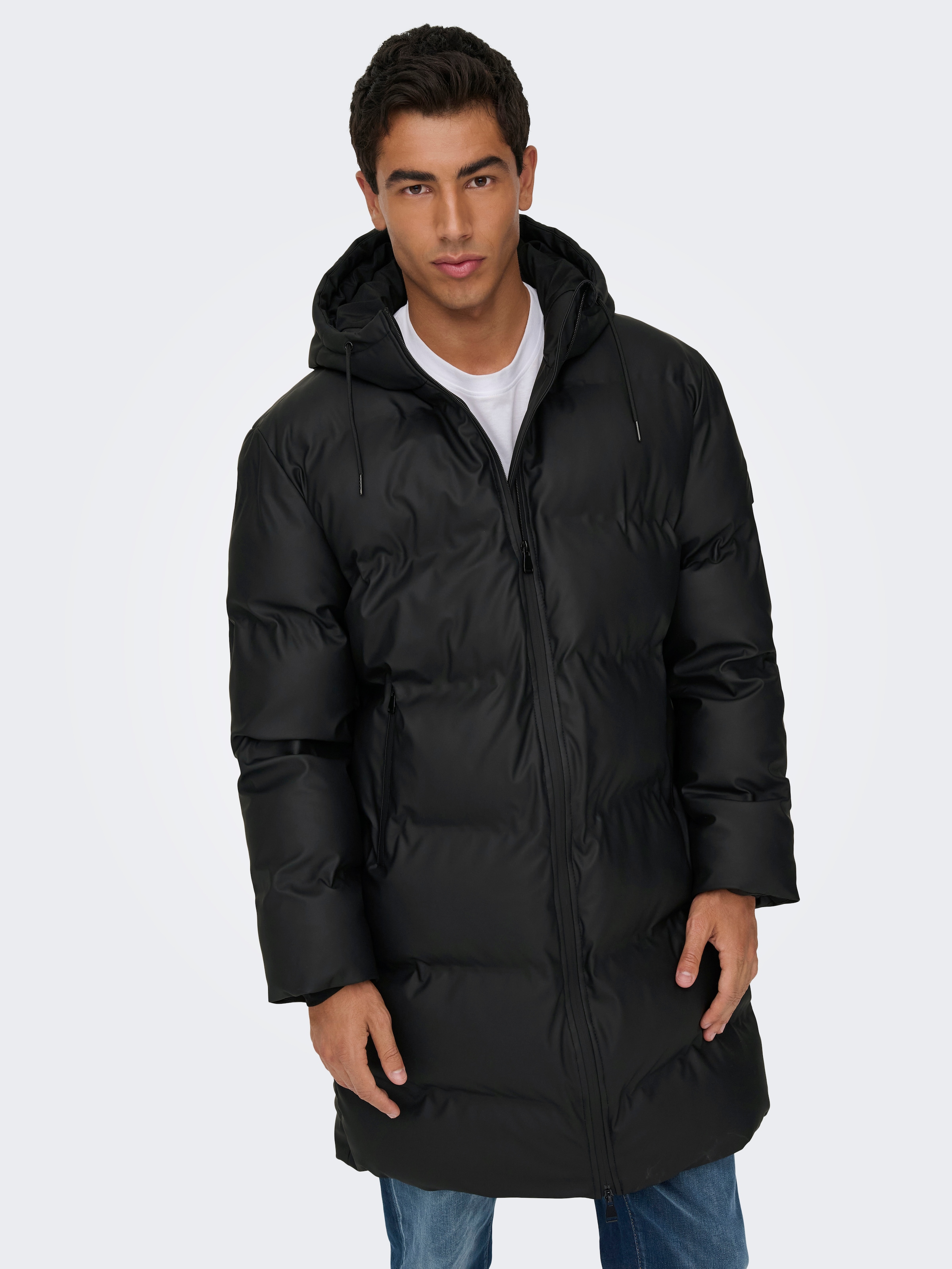 ONLY & SONS Steppjacke »ONSROYCE PUFFER JACKET OTW« mit Kapuze