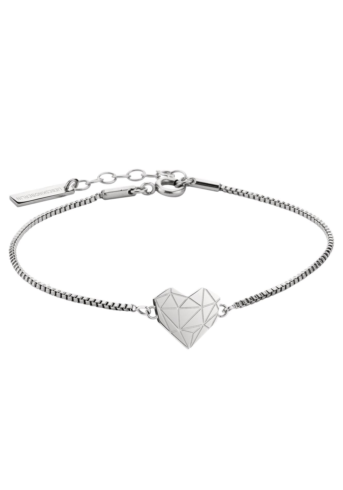 Armband »Schmuck Geschenk Edelstahl Armkette Herz, LJ-0328, LJ-0329, LJ-0616«