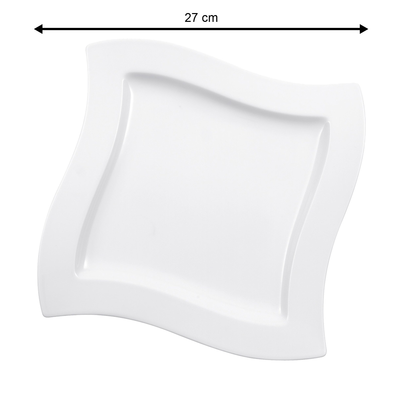 Villeroy & Boch Speiseteller »Speiseteller NewWave ø 27 cm 4er Set weiß«