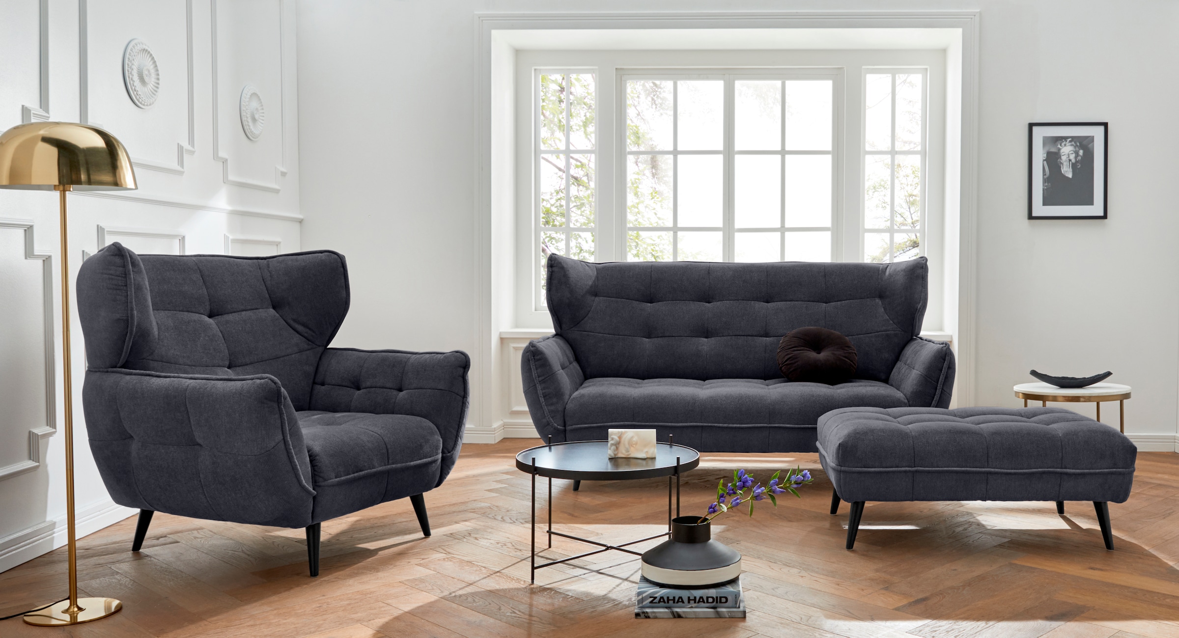Leonique Sessel »Ariana«, Stylischer Hochlehner bzw. Ohrensessel