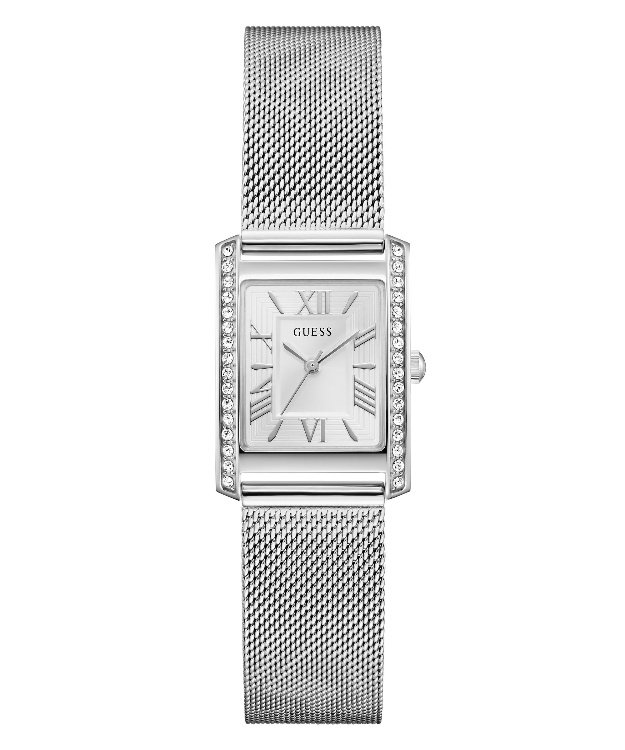 Guess Quarzuhr »BONNET« Armbanduhr, Damenuhr, Edelstahlarmband, analog
