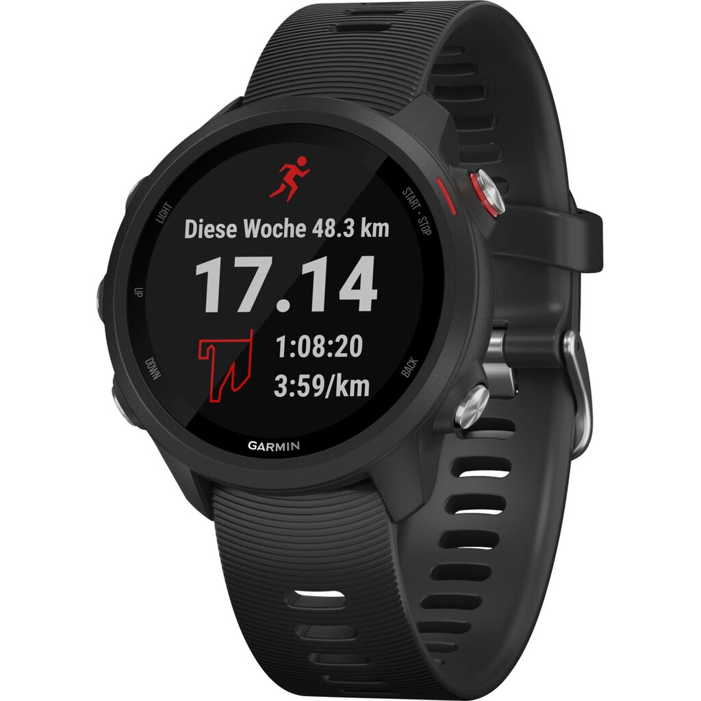 Garmin Smartwatch »FORERUNNER 245 MUSIC«, (Garmin GPS-Laufuhr mit Musikplayer)