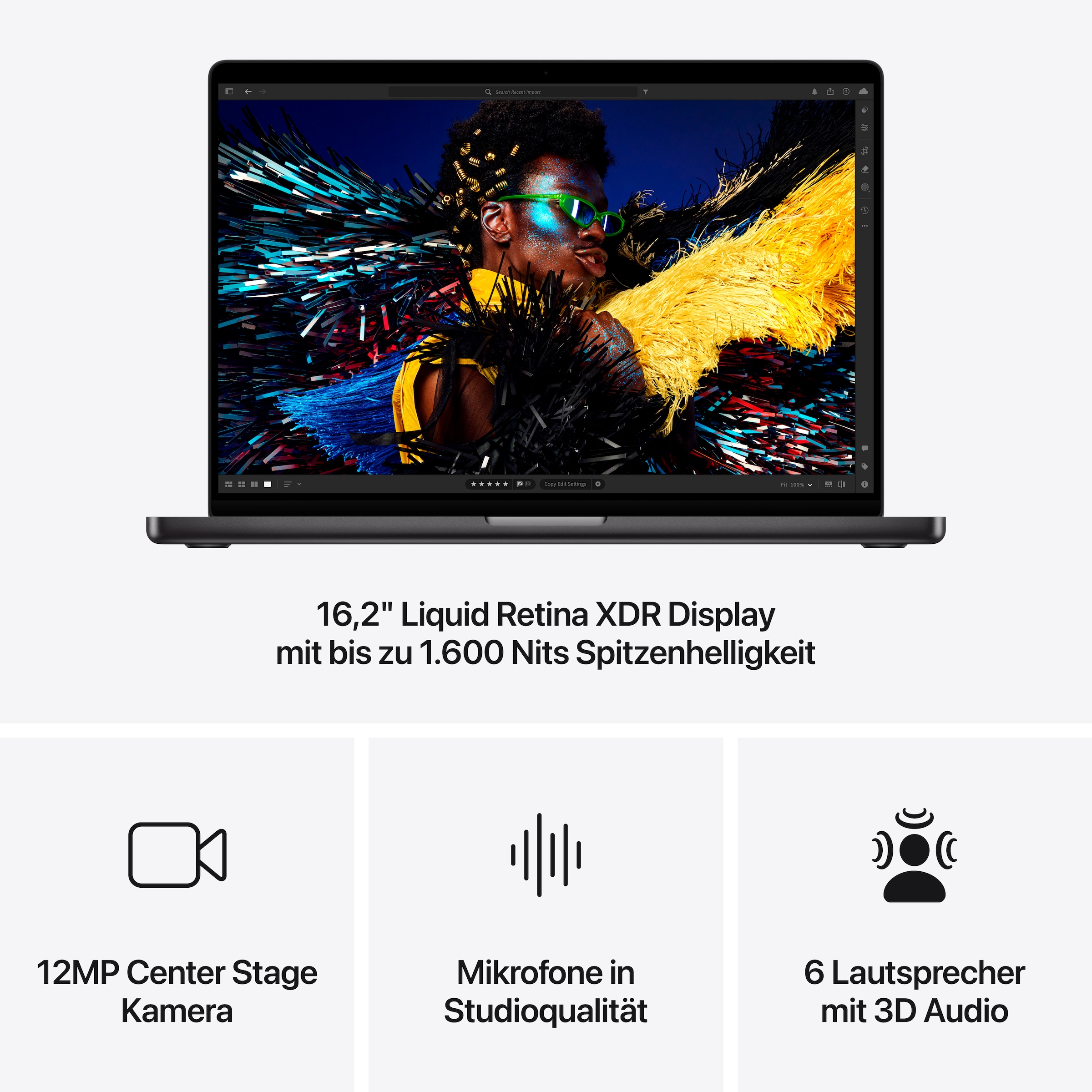 Apple Notebook »MacBook Pro 16" M4 Max«, 41,05 cm, / 16,2 Zoll, Apple, M4 Max, 40-Core GPU, 1000 GB SSD