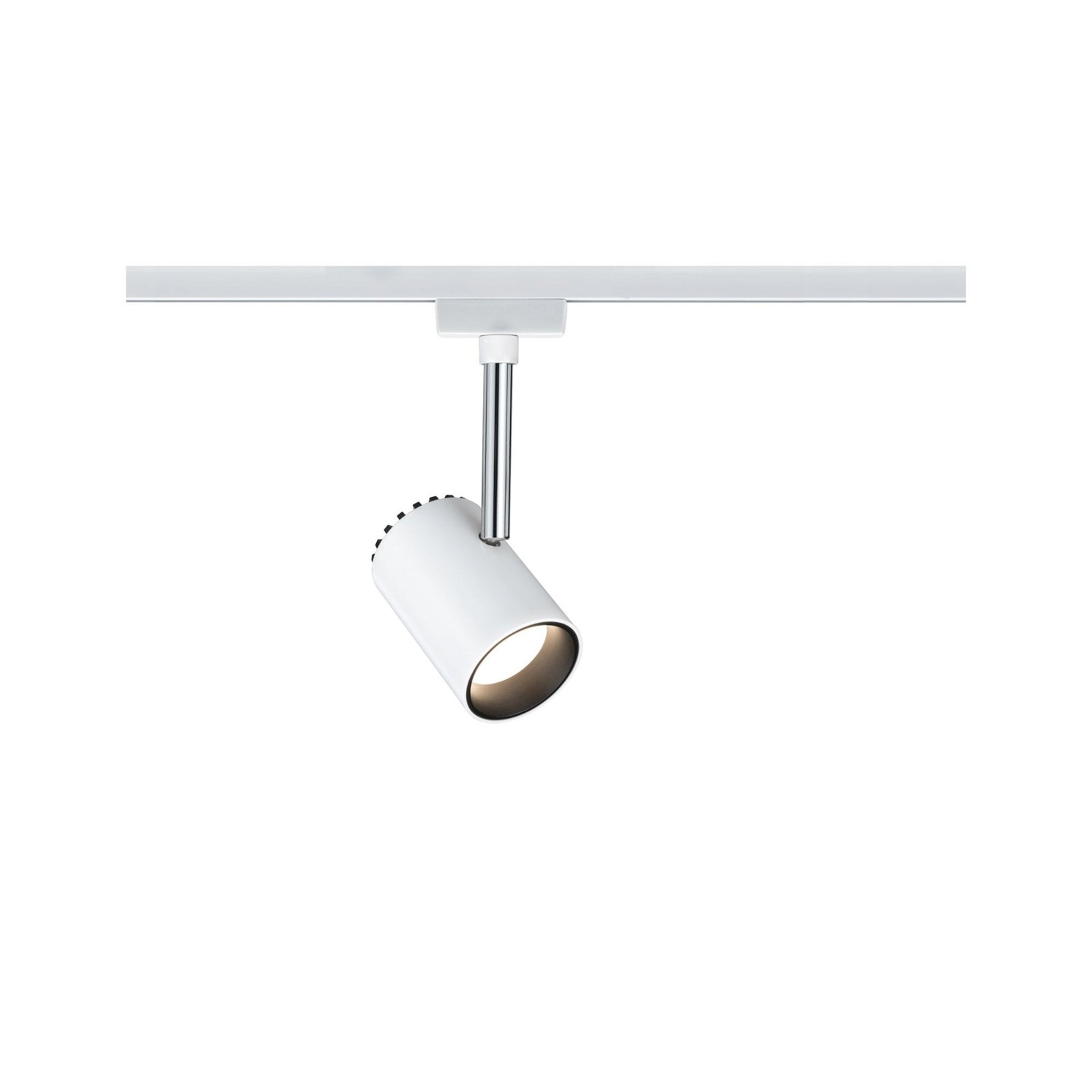 Paulmann Schienensystem-Leuchten »URail Schienenspot Shine Einzelspot 225lm 4,9W 2700K 230V Chrom matt« LED-Modul 1 Stk. Warmweiß