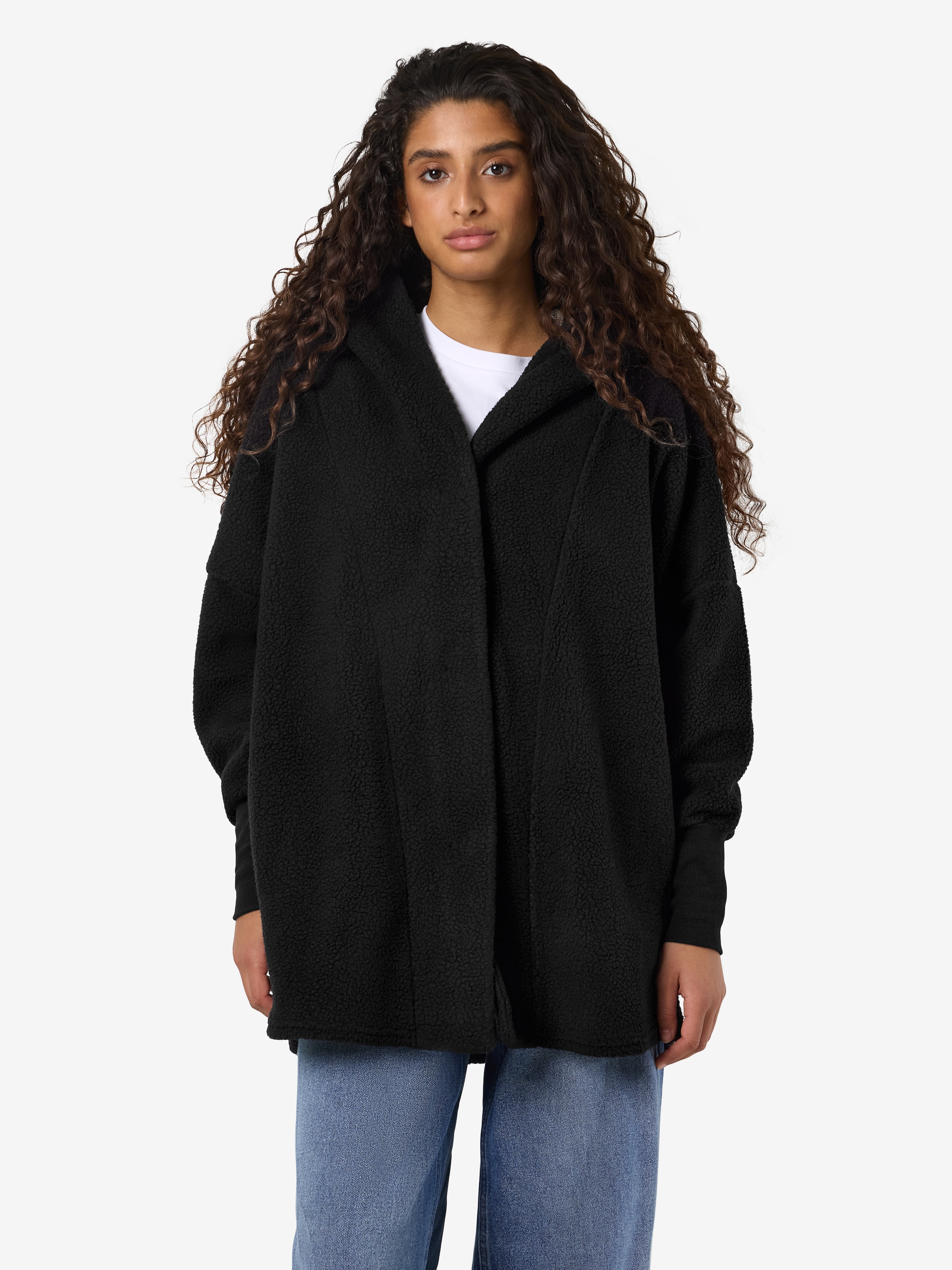 Noisy may Kapuzensweatjacke »NMCOZY L/S LONG SHACKET W HOOD JRS NOOS«