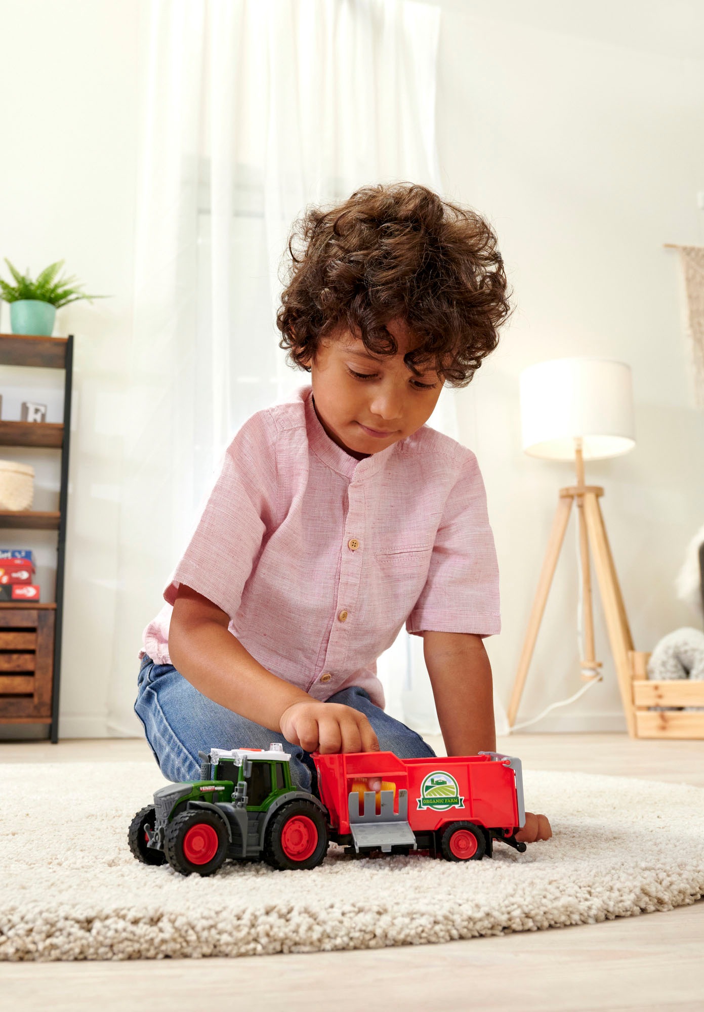Dickie Toys Spielzeug-Traktor »Fendt Farm Trailer«, mit Licht und Sound