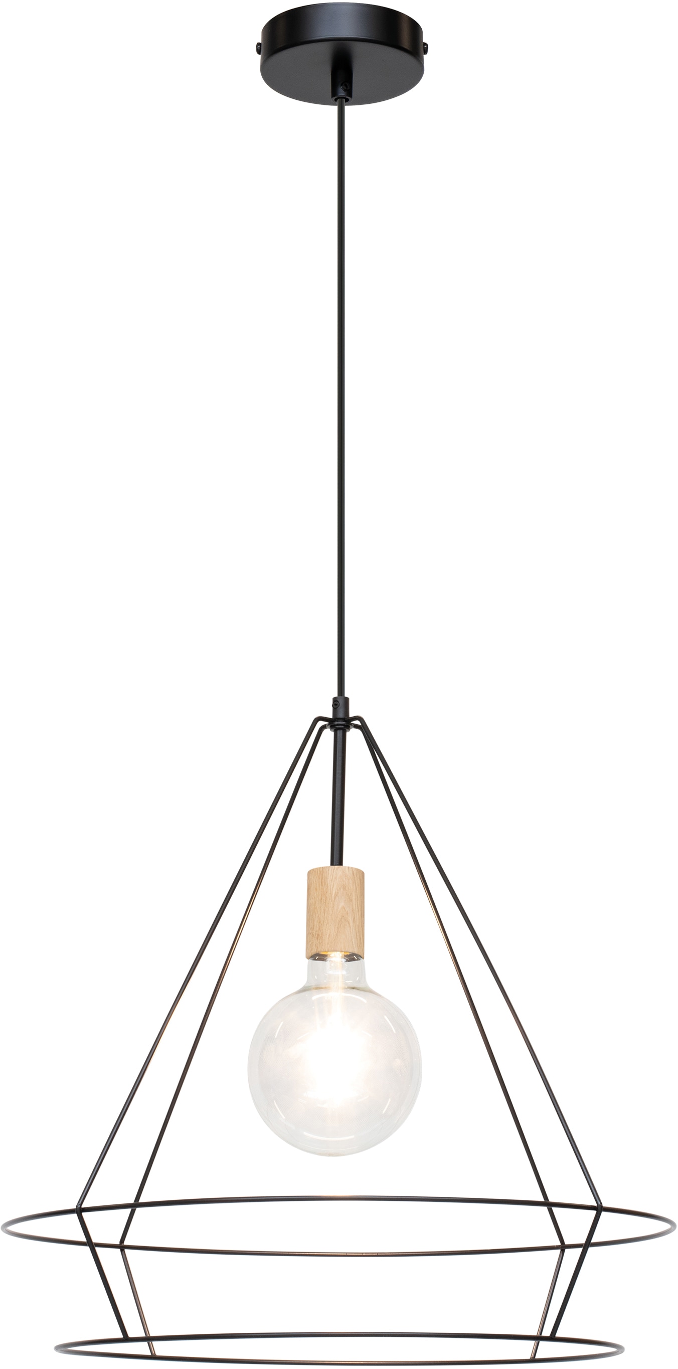 BRITOP LIGHTING Hängeleuchte »Casa Triango«, 1 flammig, Leuchtmittel E27 | ohne Leuchtmittel-Leuchtmittel wechselbar, Dekorative Leuchte aus Metall, passende LM E27 / exkl., Made in Europe