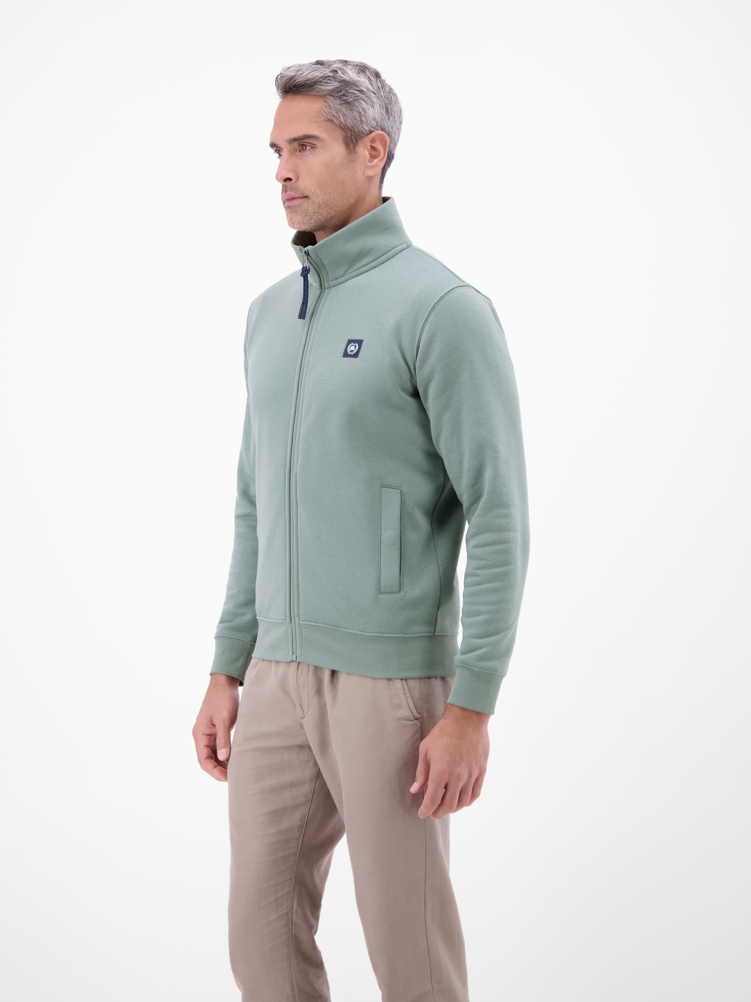 LERROS Sweatjacke »Sweatjacke aus atmungsaktivem Baumwollmischgewebe«