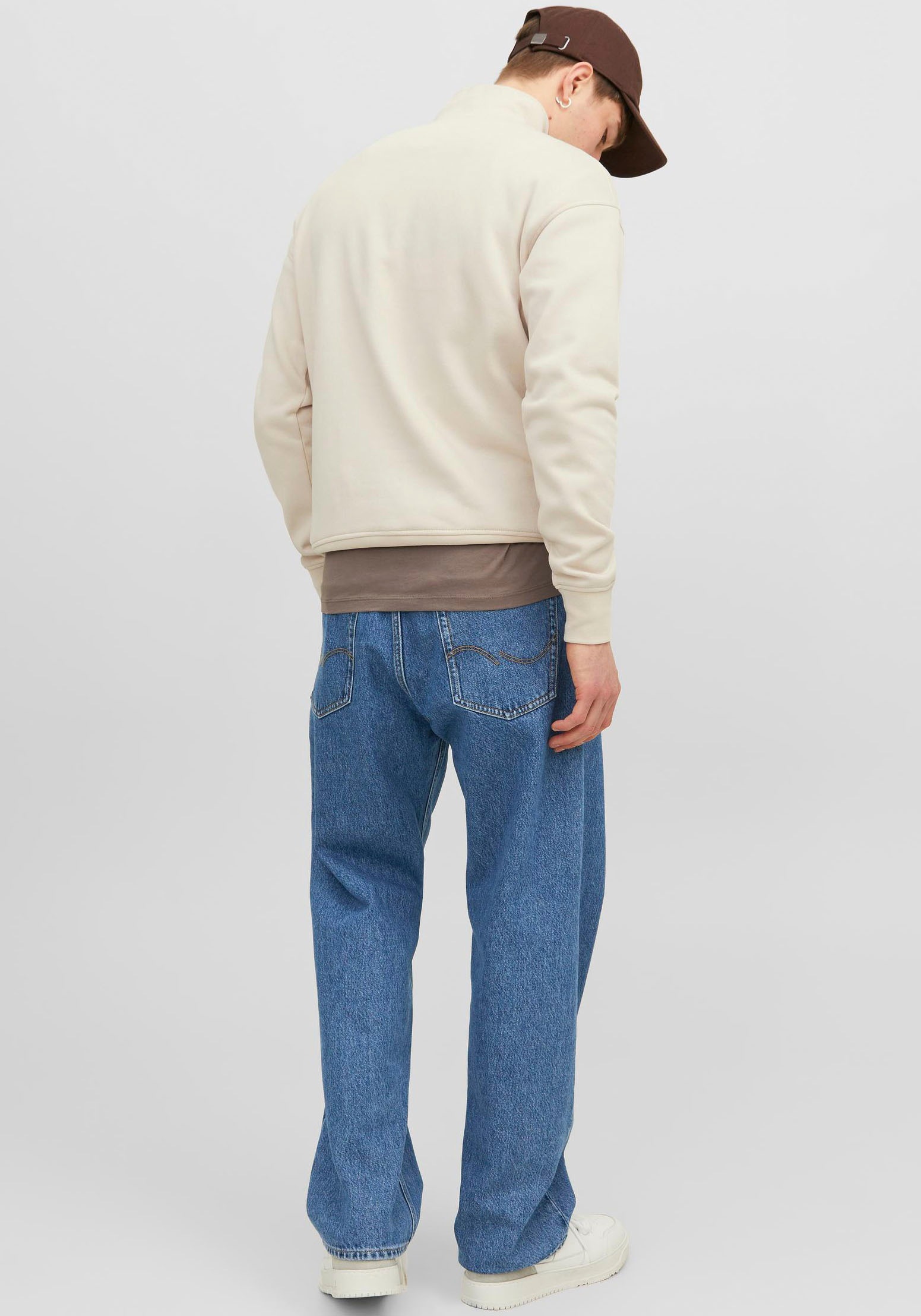 Jack & Jones Relax-fit-Jeans »JJIALEX mit cleanem Look und Taschenvielfalt«, mit Gürtelschlaufen