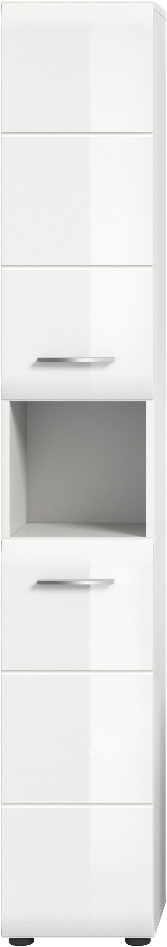 INOSIGN Stauraumschrank 1 Stk. tlg. Florenz, Hochschrank, Weiß Hochglanz Tiefzieh, 185 cm hoch, Bad