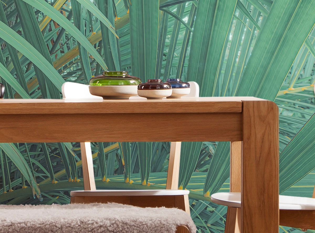 Komar Fototapete »Digitaldruck Vlies -  Foggy Fern - Größe 400 x 250 cm« bedruckt glatt Wohnzimmer, Schlafzimmer