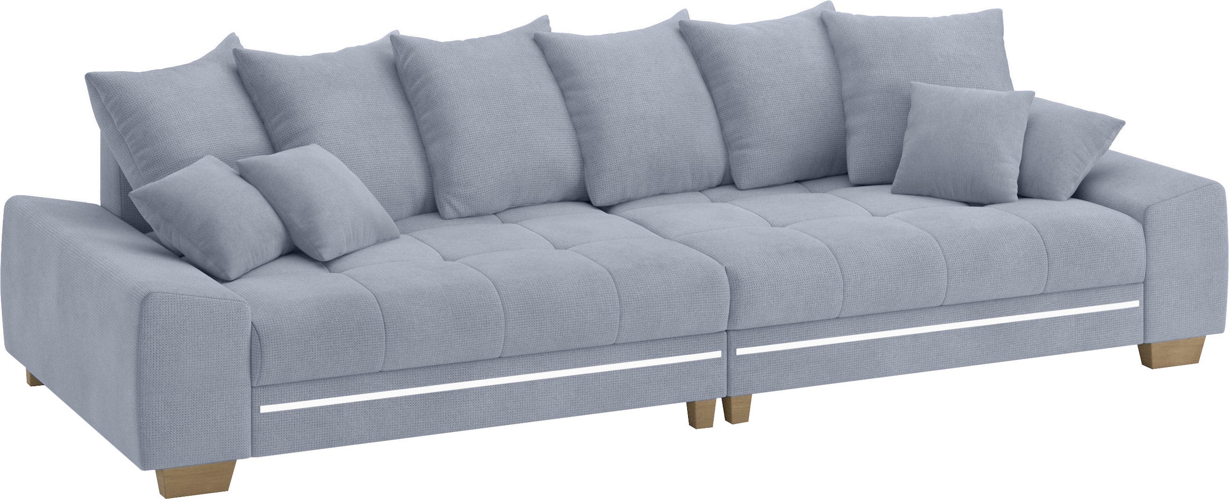 Mr. Couch Big-Sofa »Nikita II«, mit RGB-LED Beleuchtung, Kaltschaumpolsterung bis 140 kg belastbar