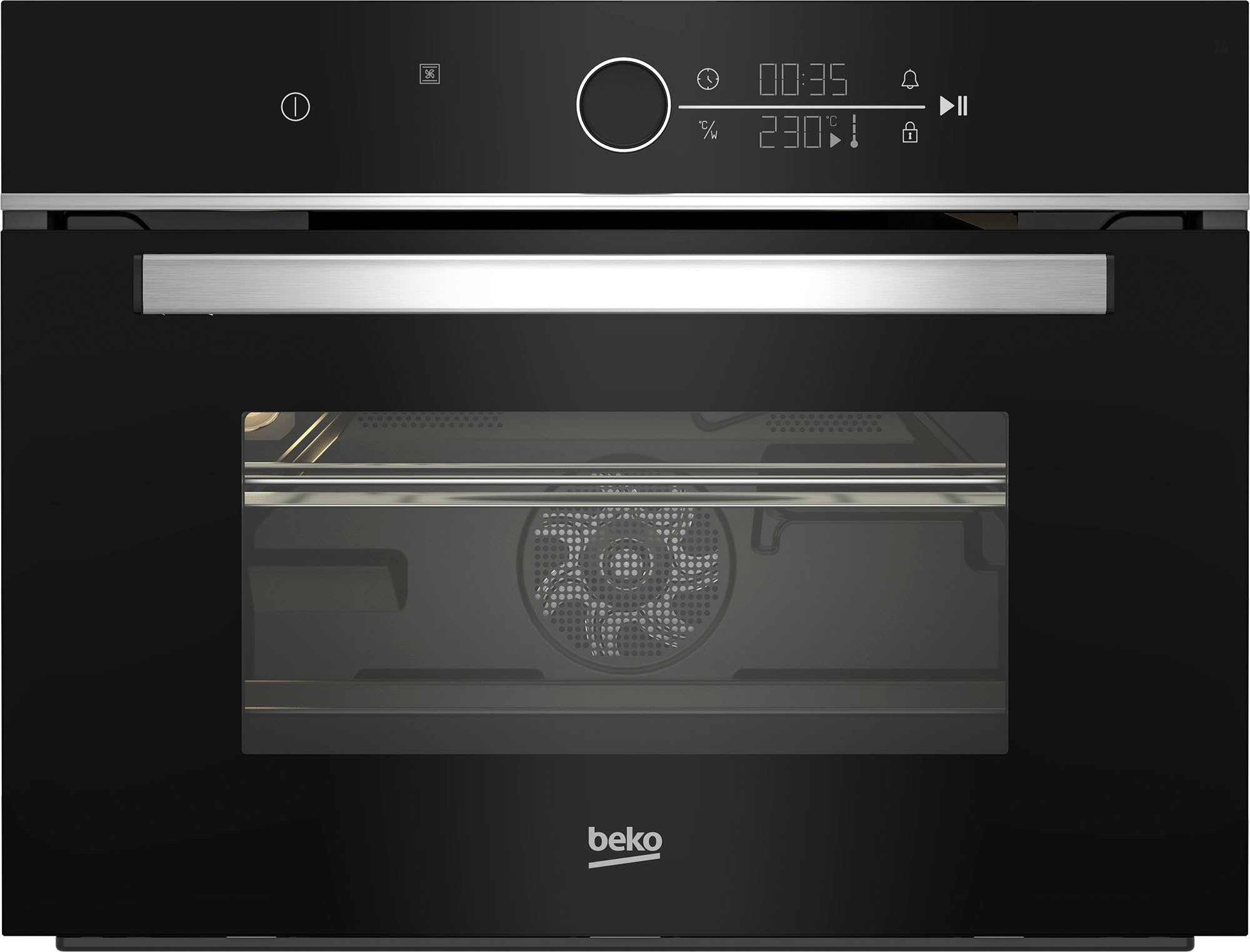 BEKO Backofen mit Mikrowelle  »BBCW13400X 775808921«, mit Teleskopauszug nachrüstbar