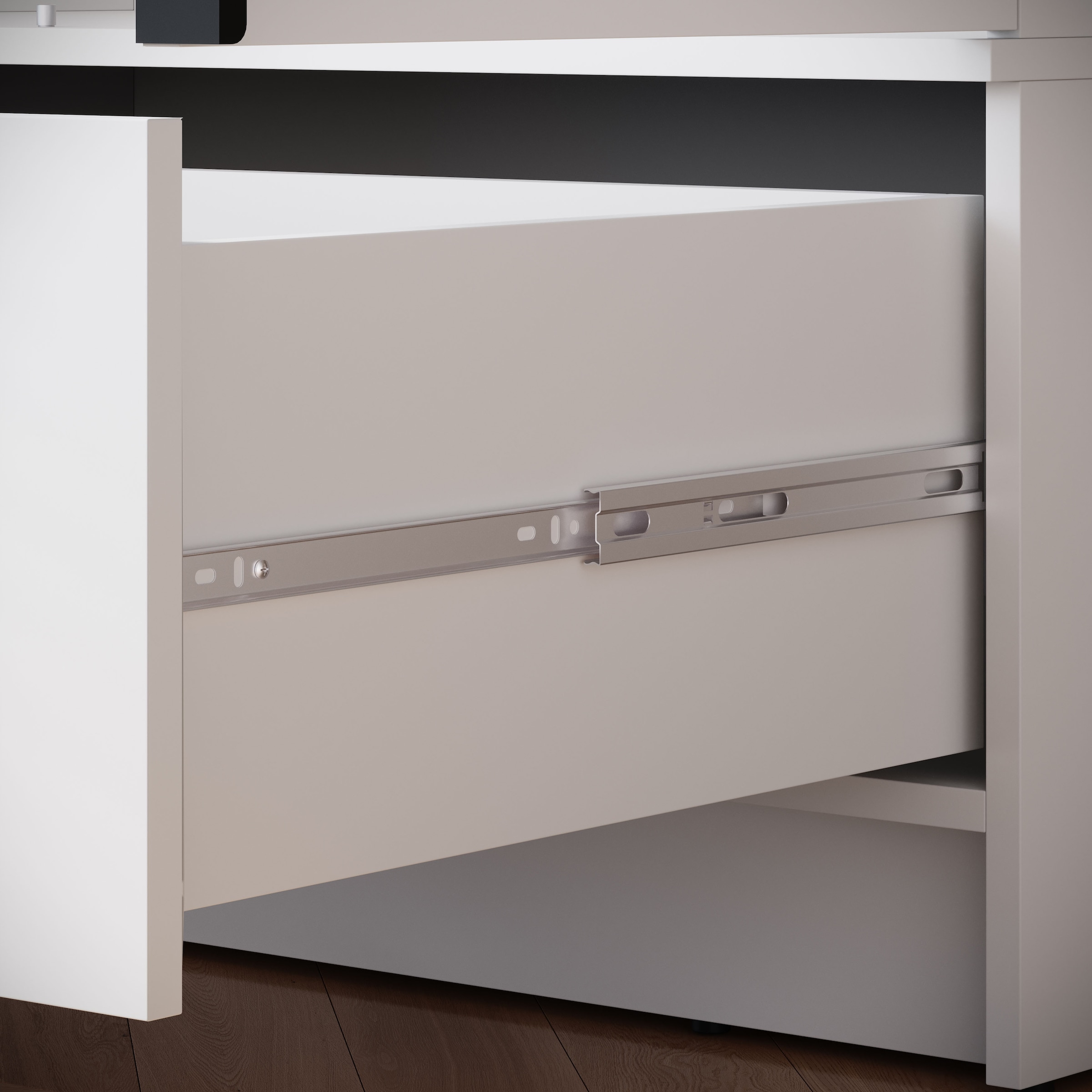 Home affaire Kleiderschrank »Spirit Kleiderschrank mit Schublade und Stauraum« Mit schwarzen Metallgriffen und 2 Kleiderstangen