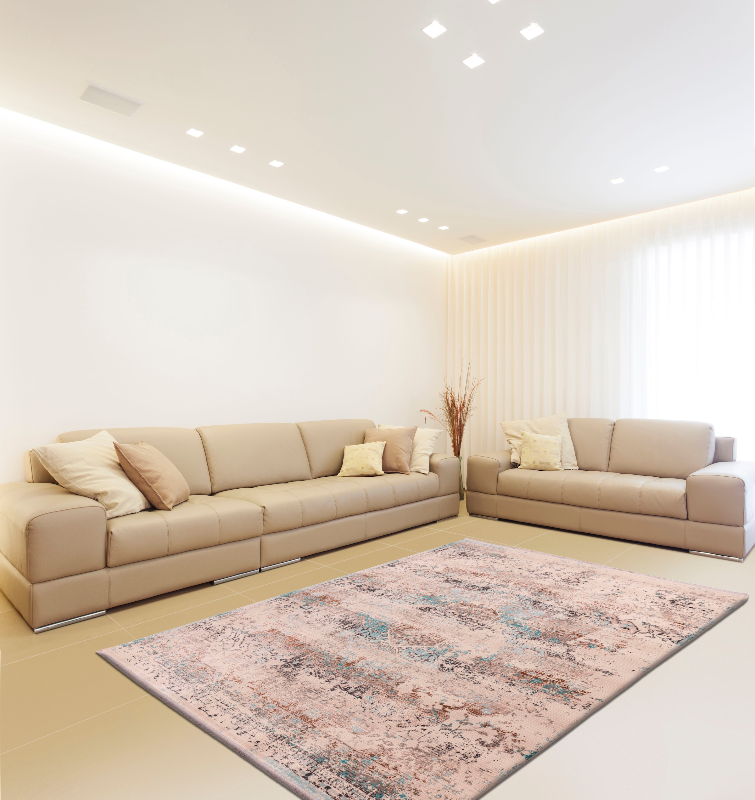 calo-deluxe Teppich »Valessa-305«, rechteckig, 5 mm Höhe, Wohnzimmer