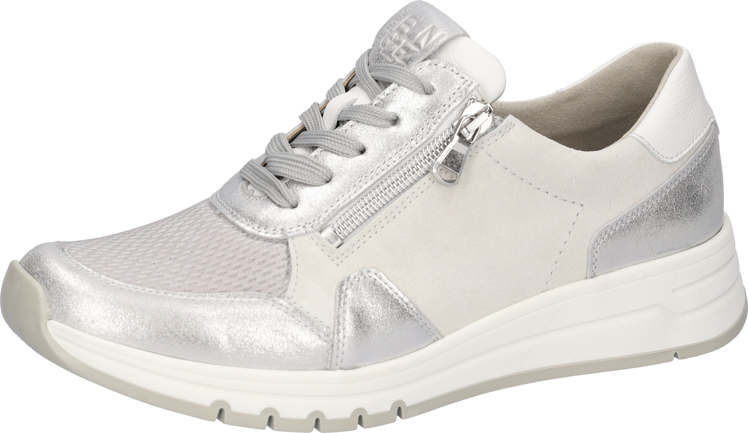 Waldläufer Keilsneaker  Schnürschuh, Halbschuh, Freizeitschuh mit zusätzlichem Reißverschluss