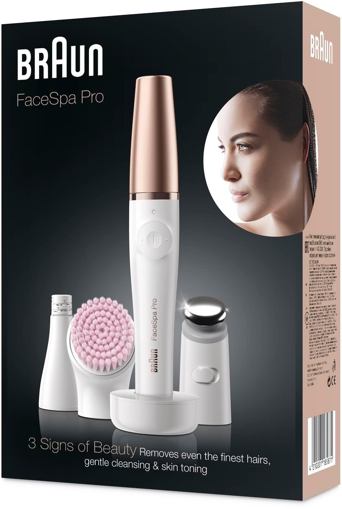 Braun Epilierer »FaceSpa Pro 912«, 1 St. Aufsätze, mit 3 Extras