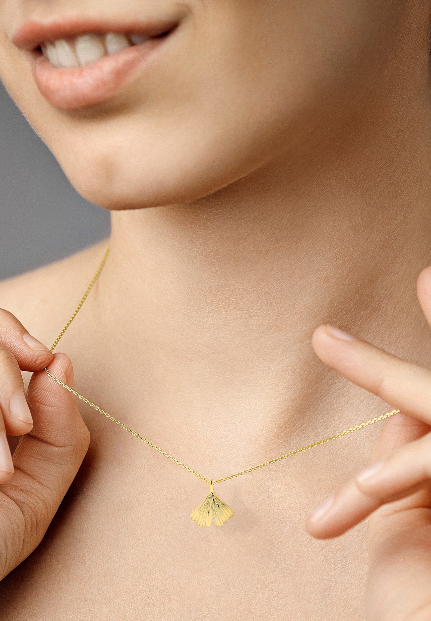 ONE ELEMENT Kettenanhänger »Anhänger aus 333 Gelbgold«
