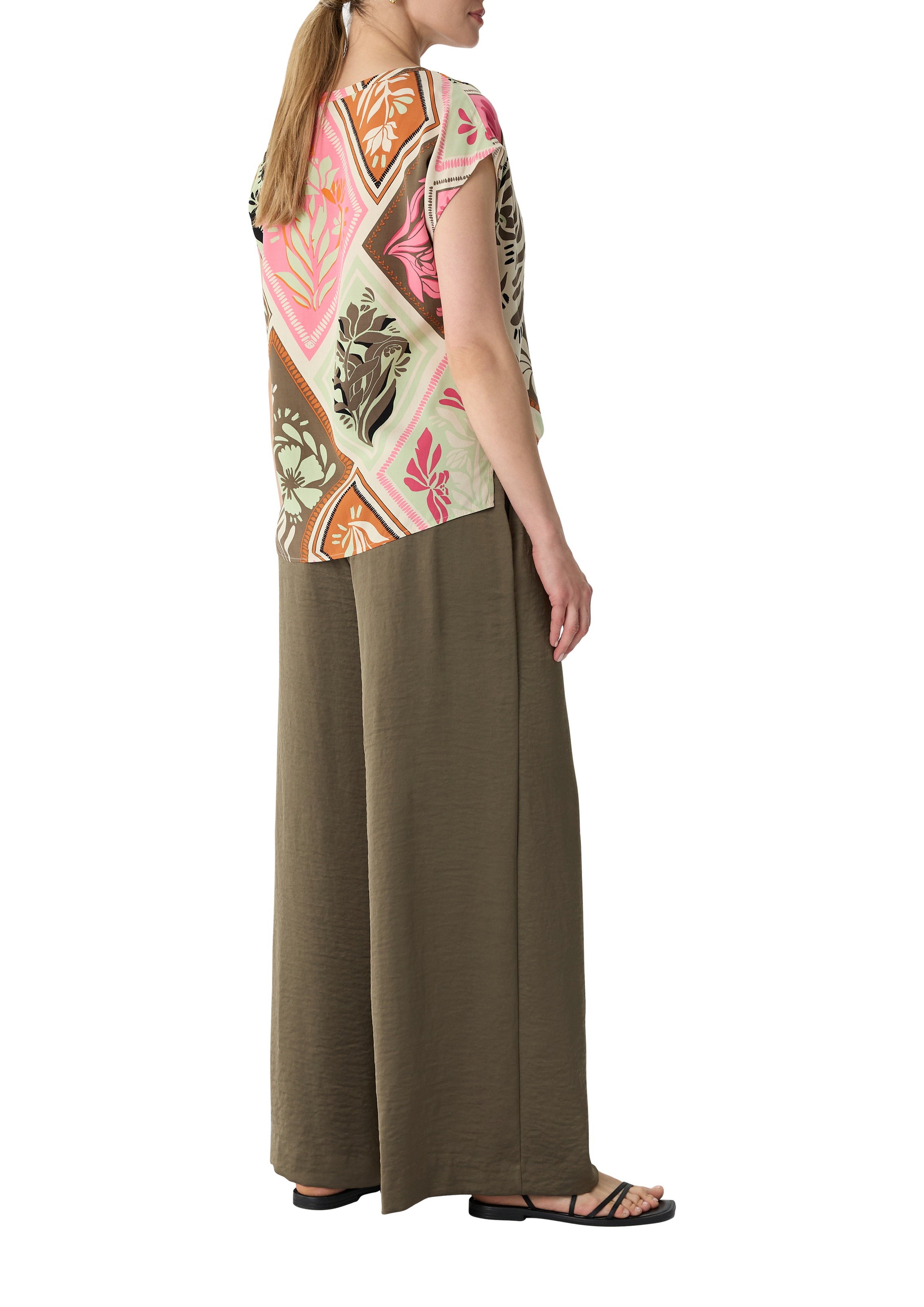 Comma Shirtbluse mit All-Over Print