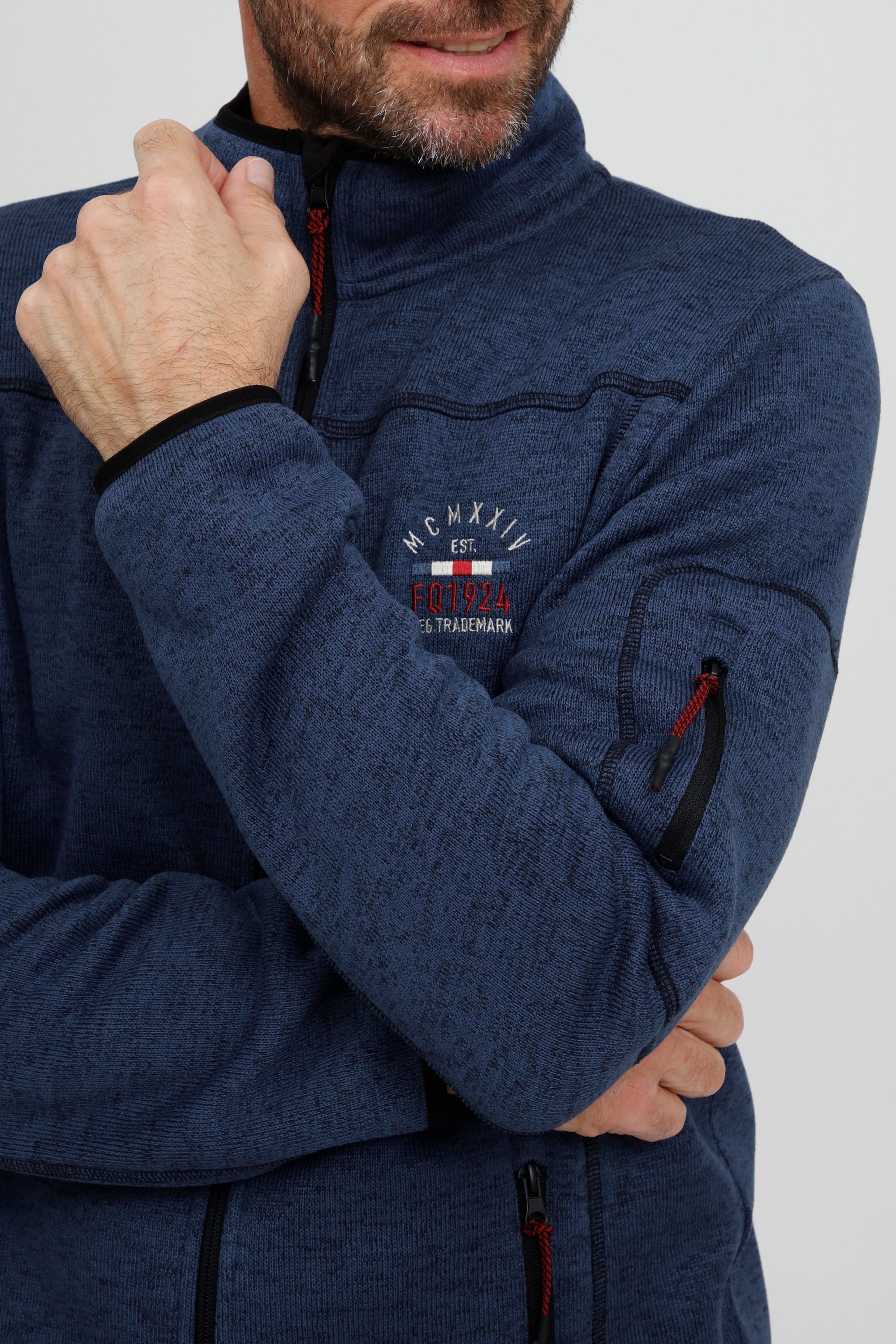 FQ1924 Fleecejacke »Fleecejacke FQBikker«, ohne Kapuze