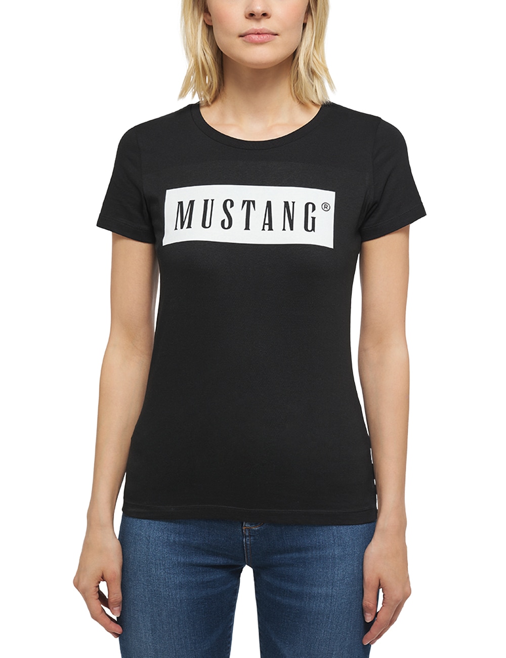 »Mustang Print-Shirt« T-Shirt ♕ T-Shirt bei MUSTANG