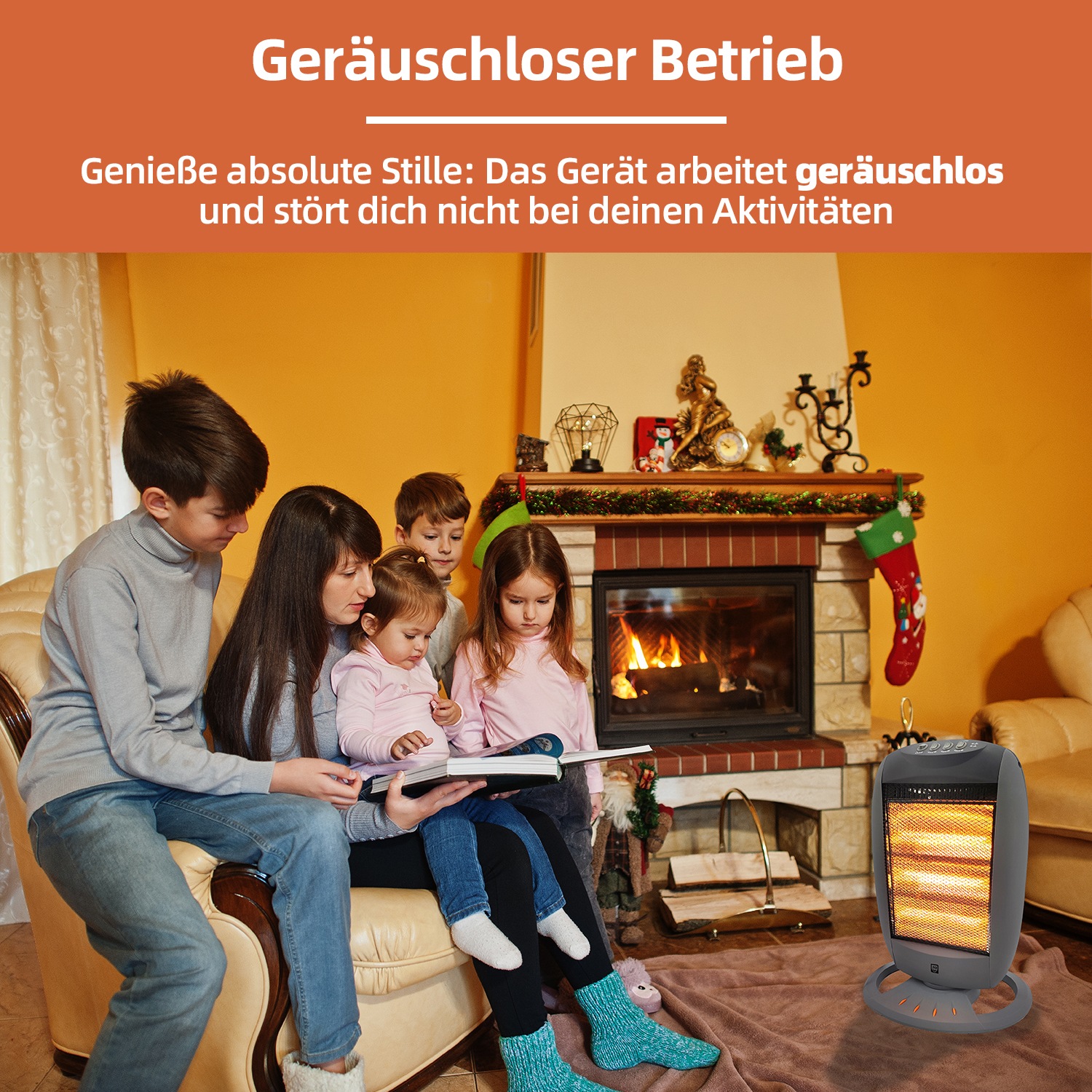 SHX Heizstrahler »SHX24HS1200«, 1200 W, Halogen-Heizelement, 1200W